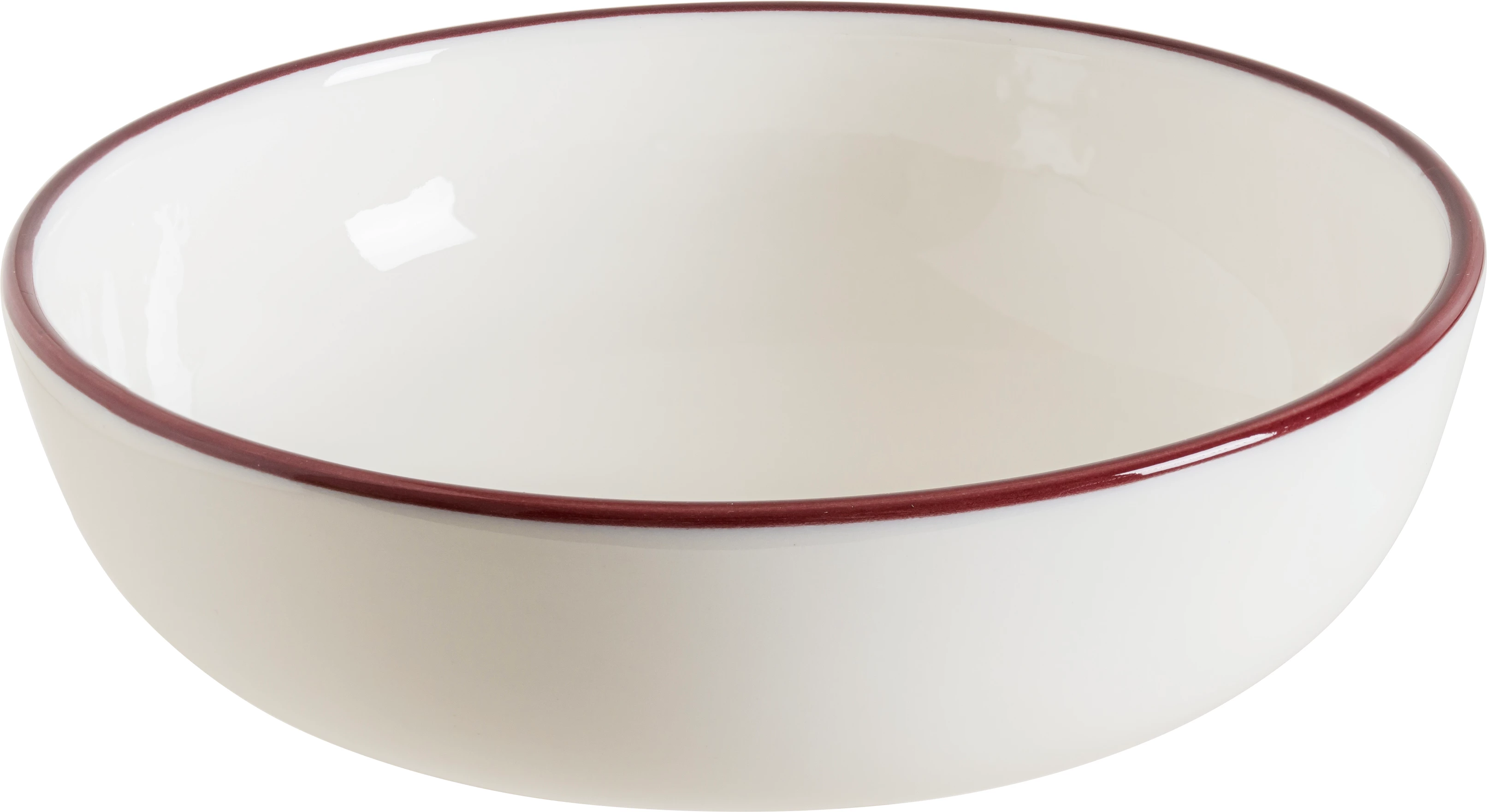Bonna Linea skål, rød, 18 cl, ø14 cm
