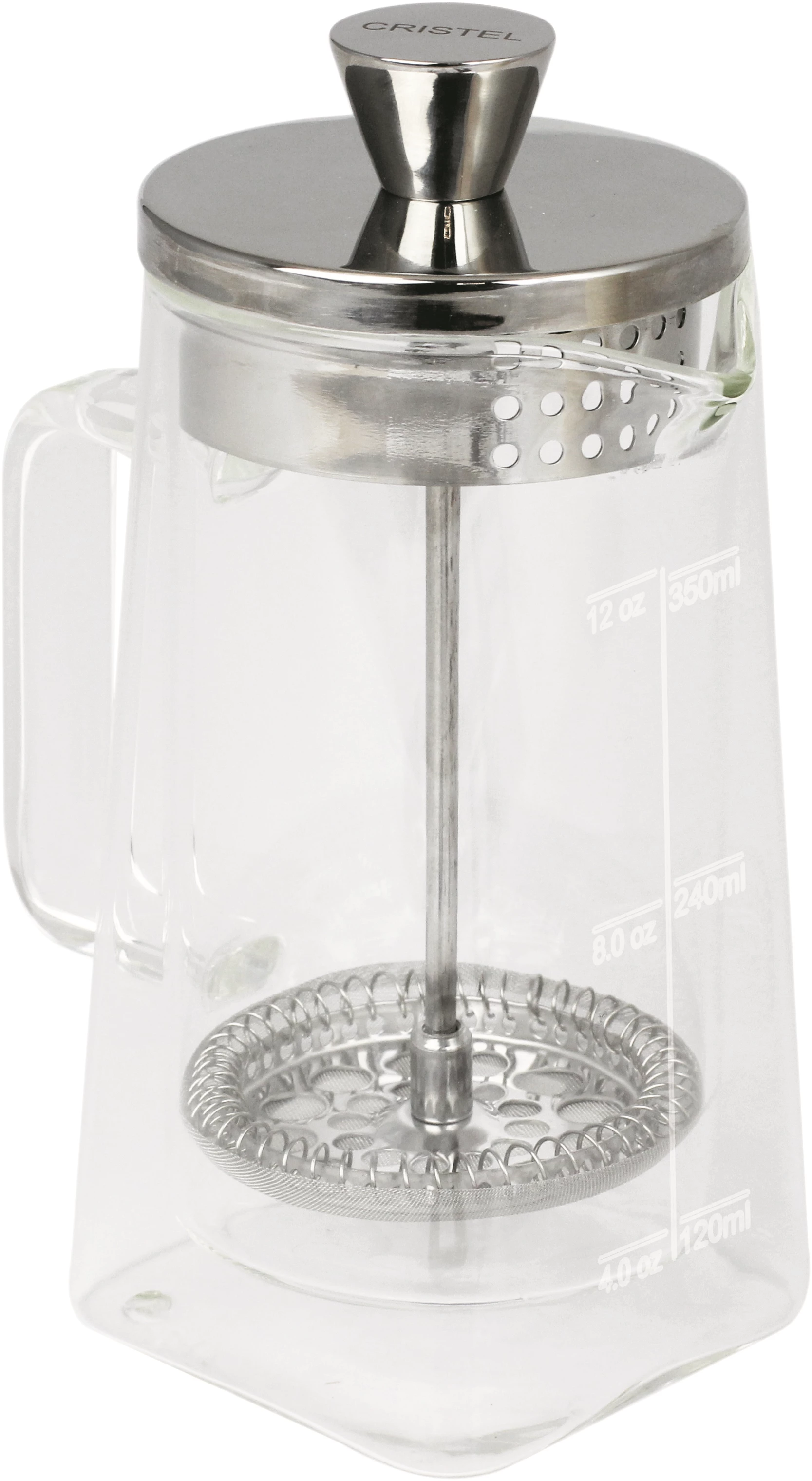 Cristel 3-kops kaffebrygger, glas