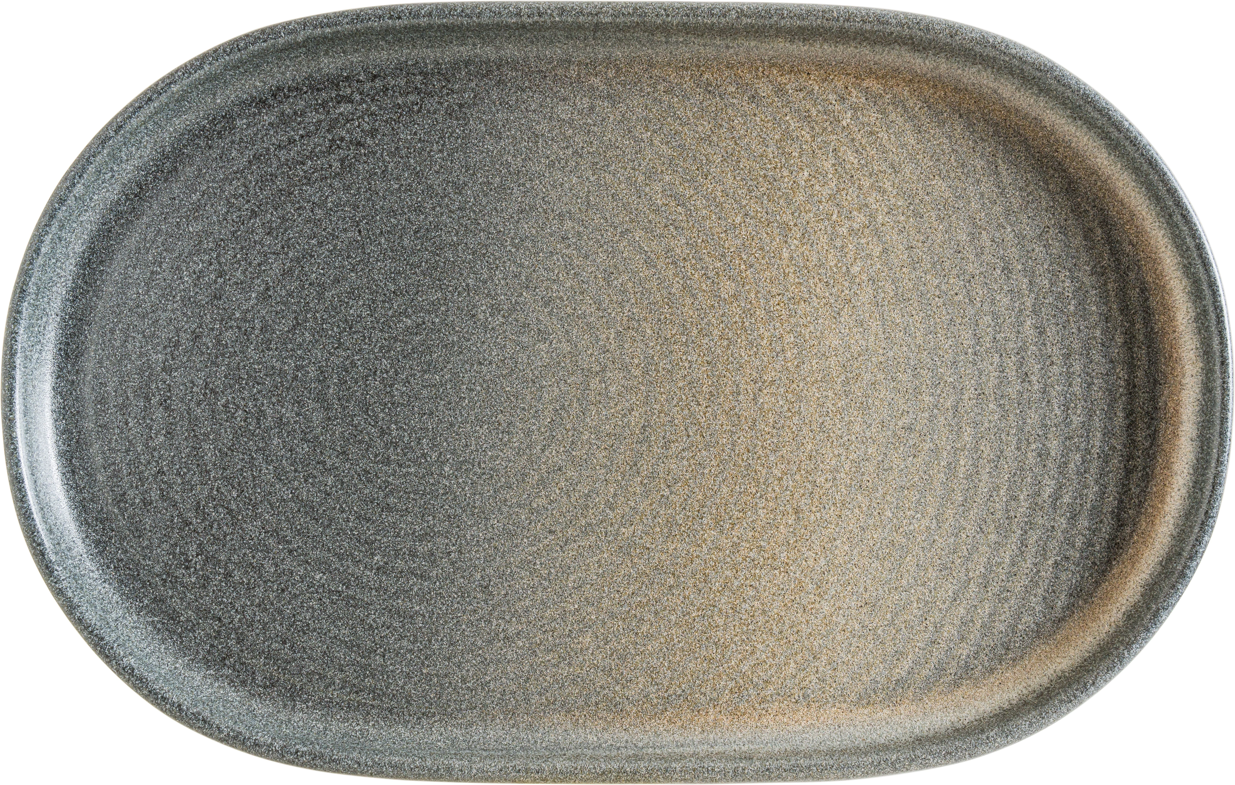 Bonna Hornfels Luton oval tallerken, 19 x 12 cm