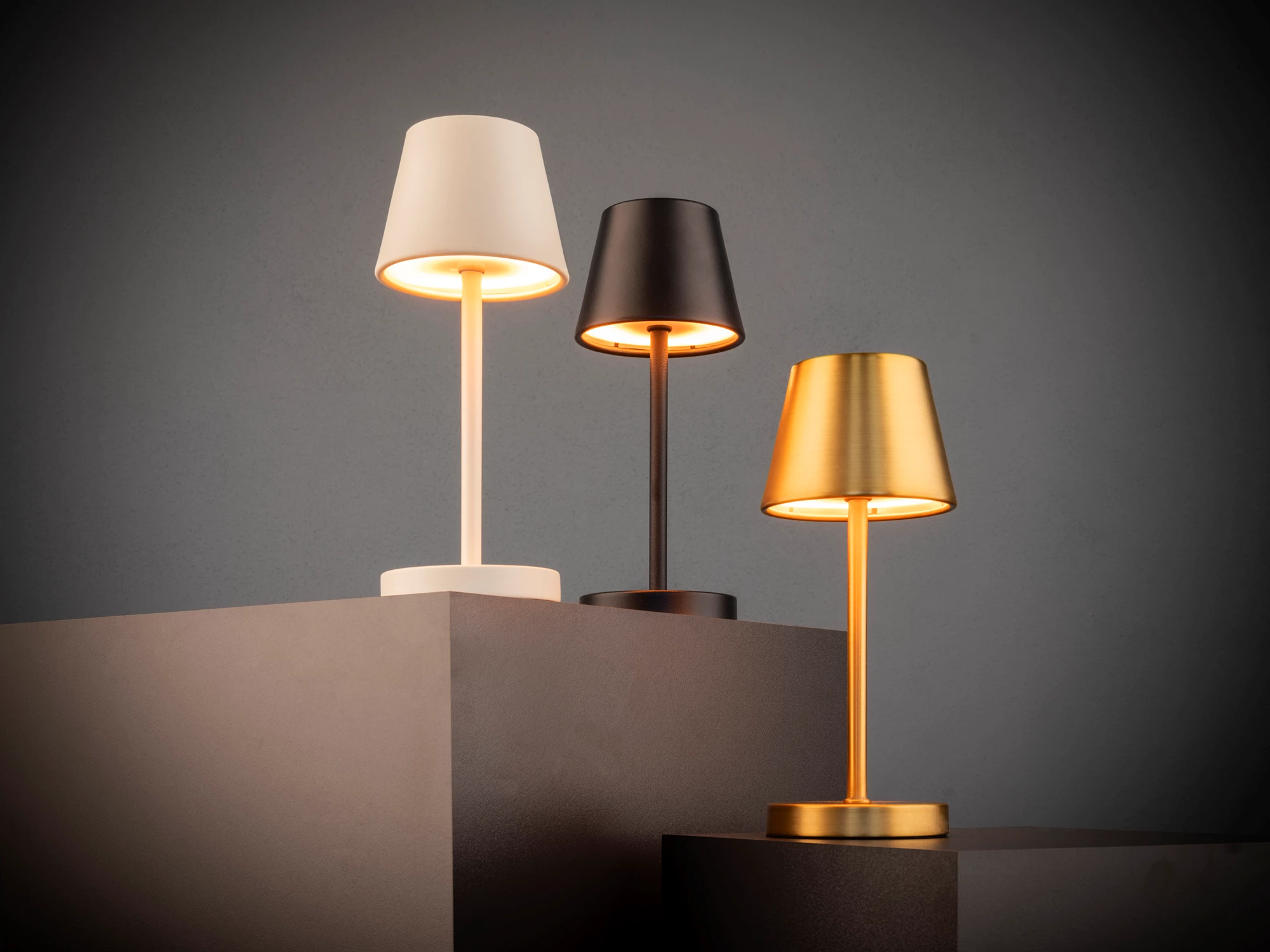 APS MERLE lampe, messing, H25 cm