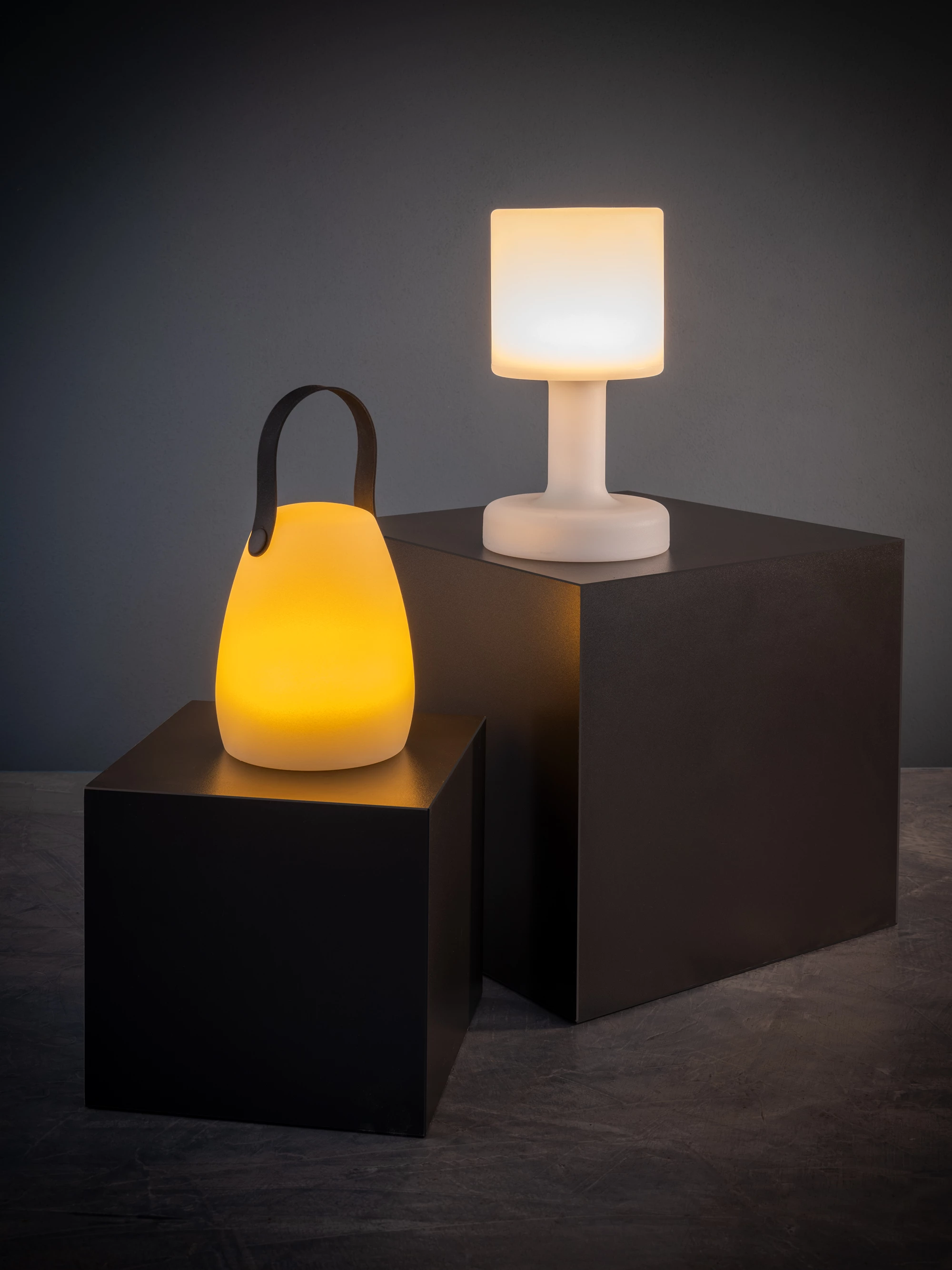 APS NIELS lampe, hvid, H16/23,5 cm