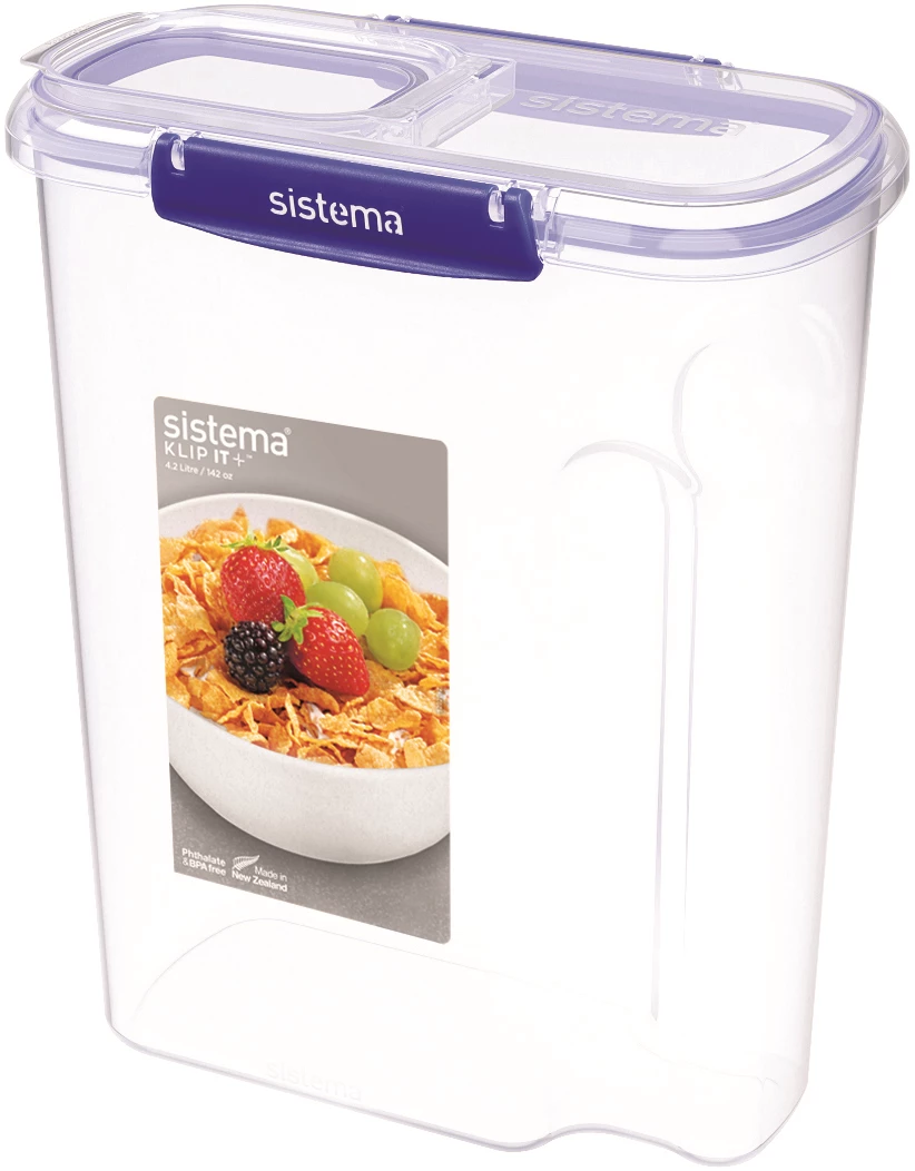 Sistema opbevaringsboks med todelt låg, 4,2 ltr.