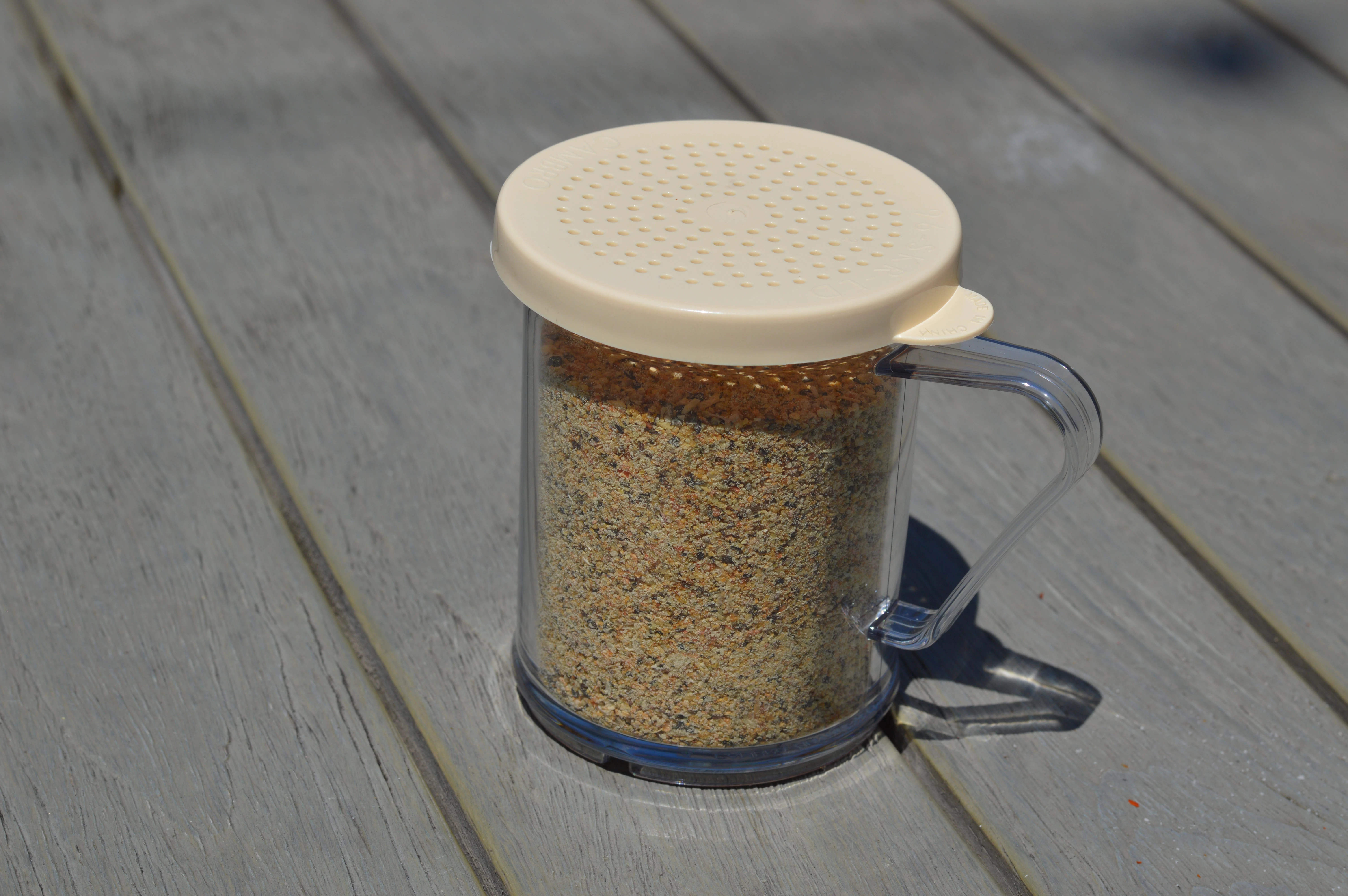 Cambro låg til strødåse, salt/peber, beige
