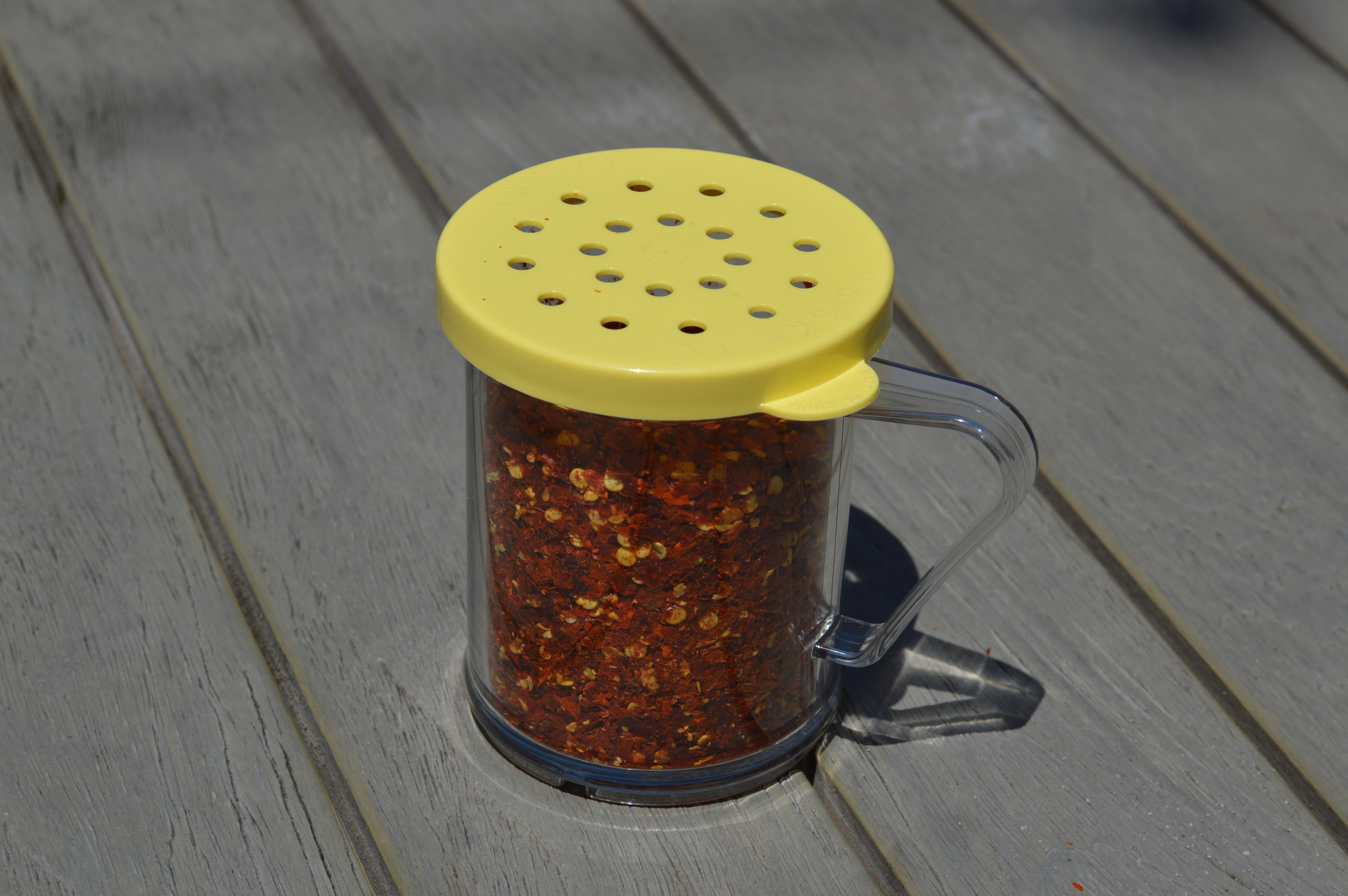 Cambro låg til strødåse, ost/krydderi, gul