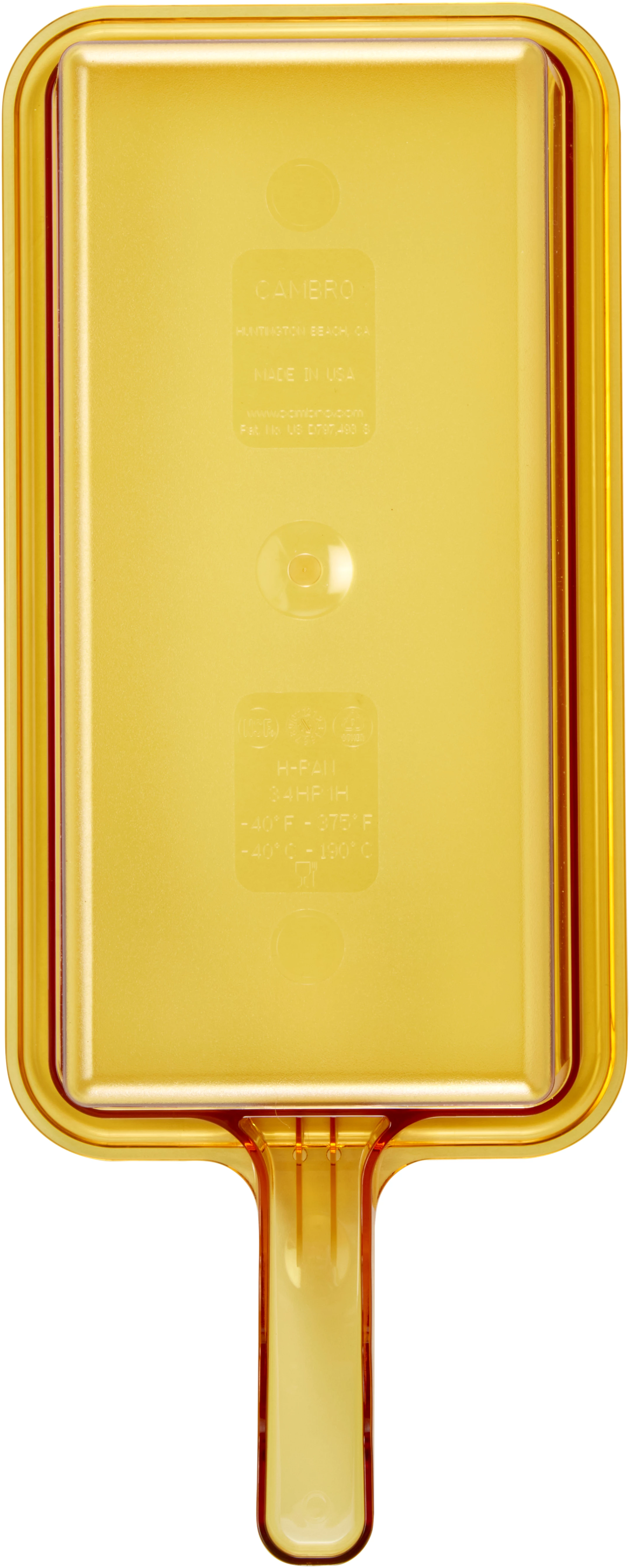 Cambro kantine med et håndtag, gul, 1/3 GN-H10 cm