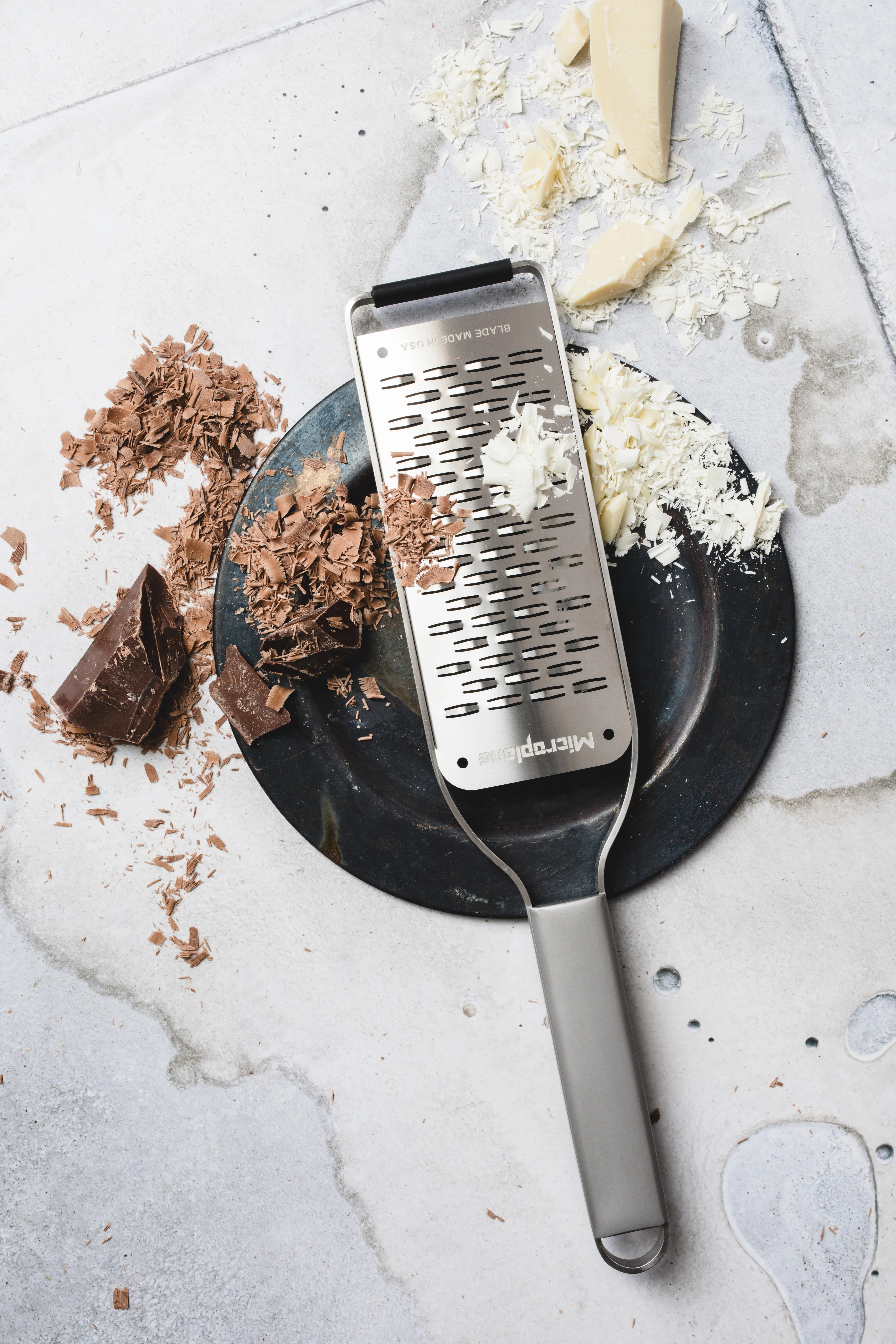 Microplane rivejern med lille høvl, parmesan