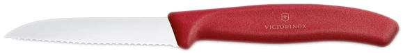 Victorinox urtekniv med takker, rød,  8 cm