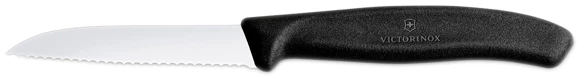 Victorinox urtekniv med takker, sort,  8 cm