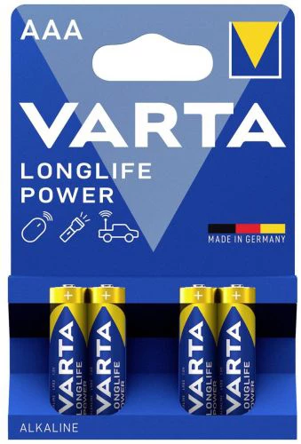Varta AAA batteri, 4 stk.