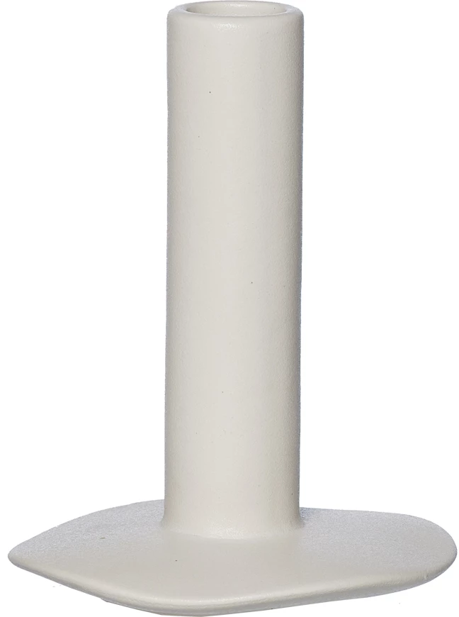 Lübech Living Lily vase med ru overflade, hvid, ø8 x H11 cm
