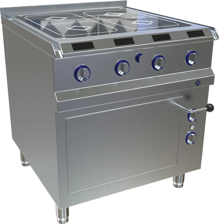 MKN Optima 850 keramisk komfur, 4 kogezoner og ovn