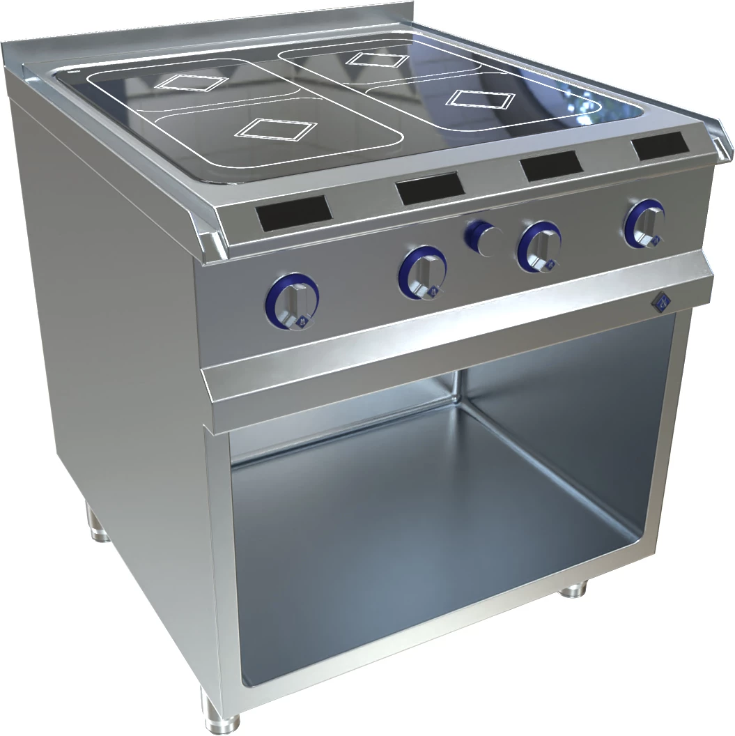 MKN Optima 850 kogebord med fladeinduktion, 4 zoner a 8 kW