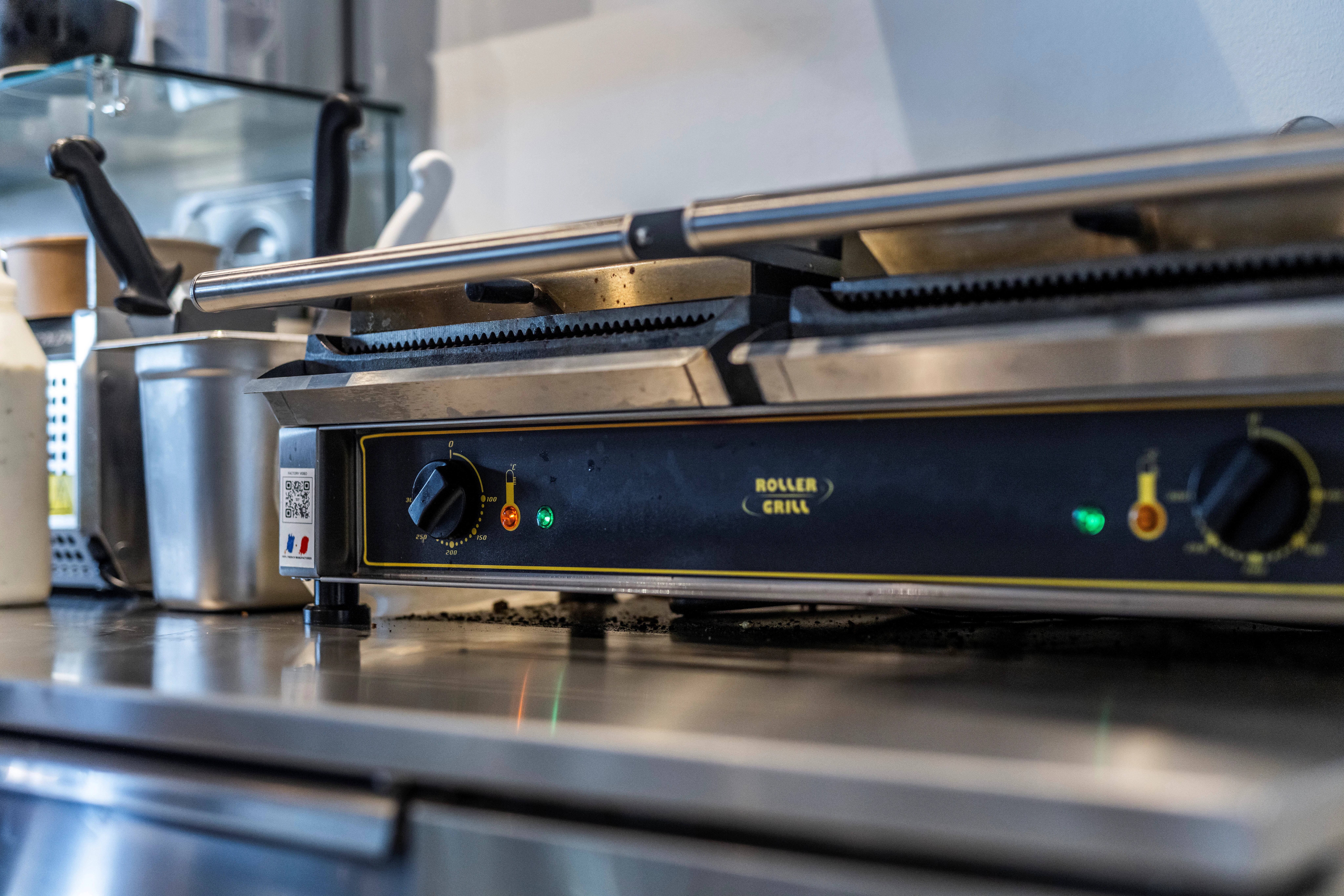 Roller Grill klemgrill, dobbelt (panini)