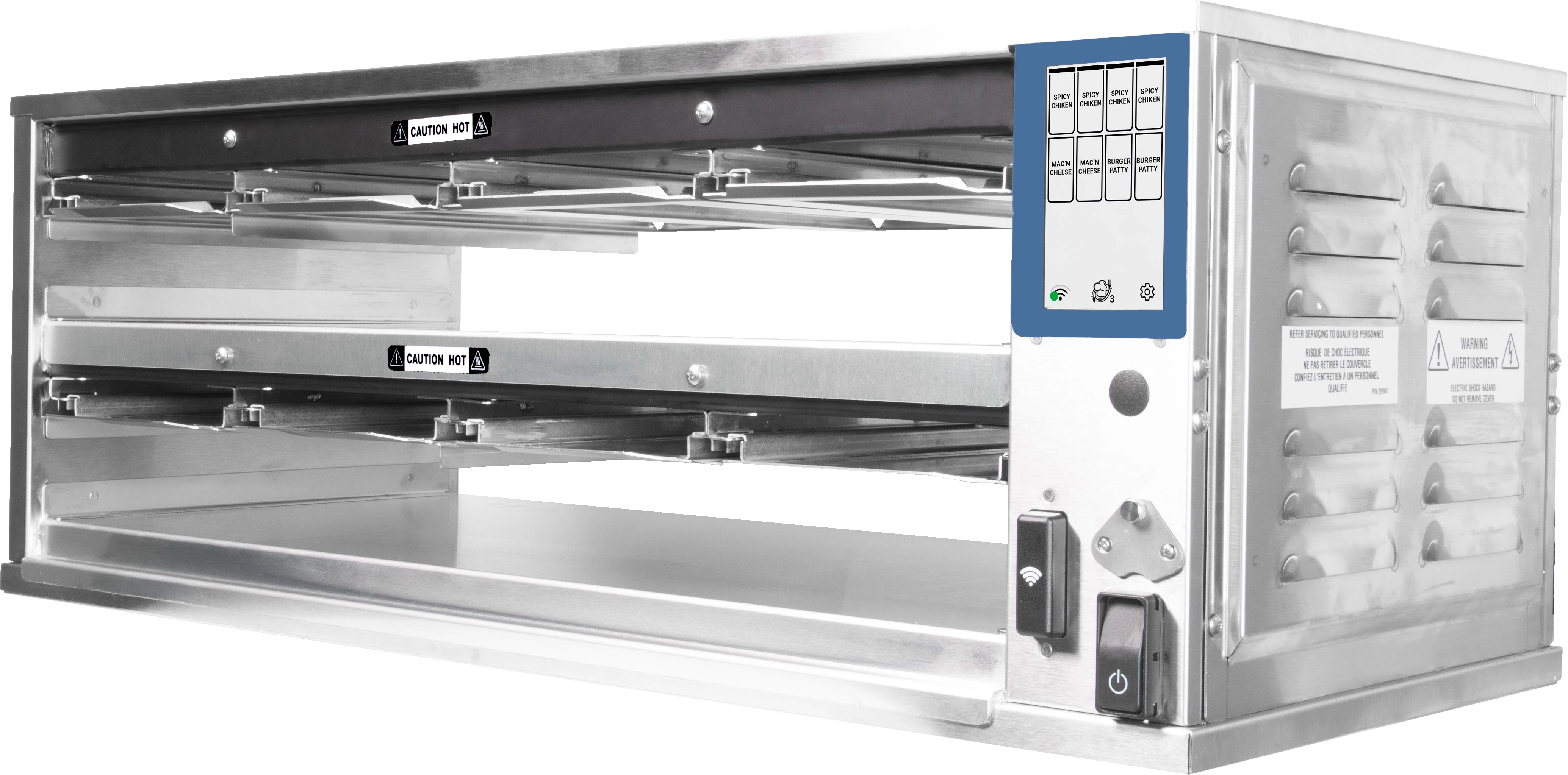 Duke varmeskab ReadyFlex 2x4, 1/3GN, Duke2,5/65mm