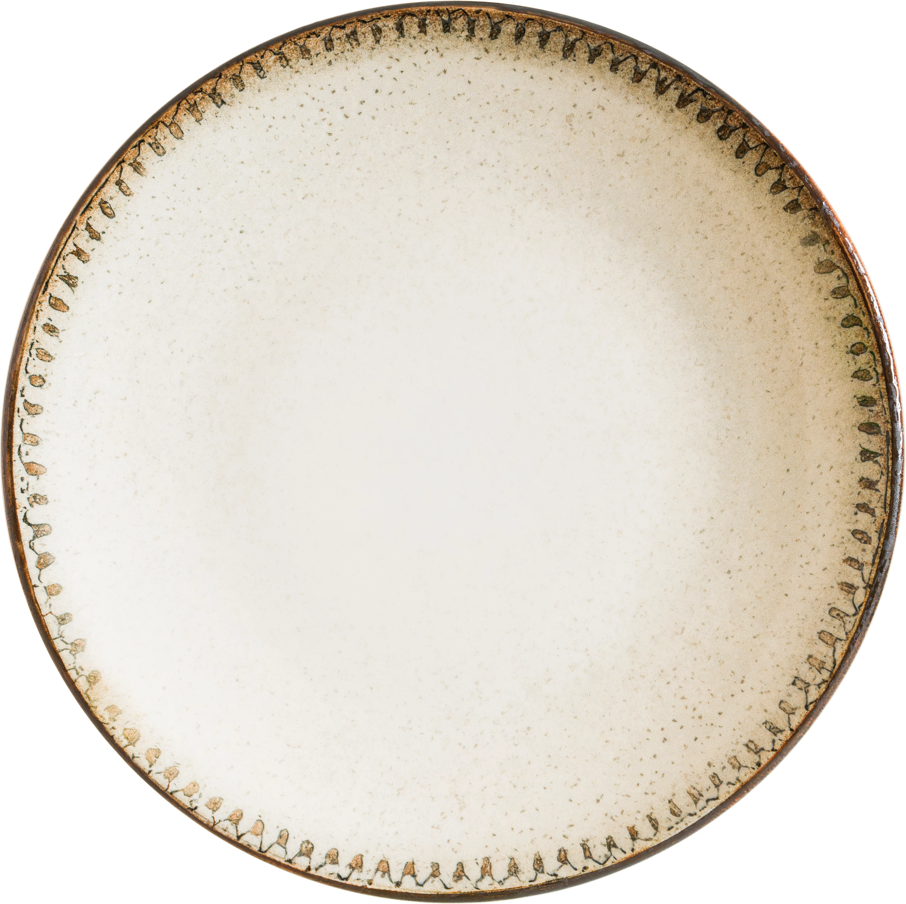 Bonna Cortado flad tallerken med taktil kant, ø19 cm