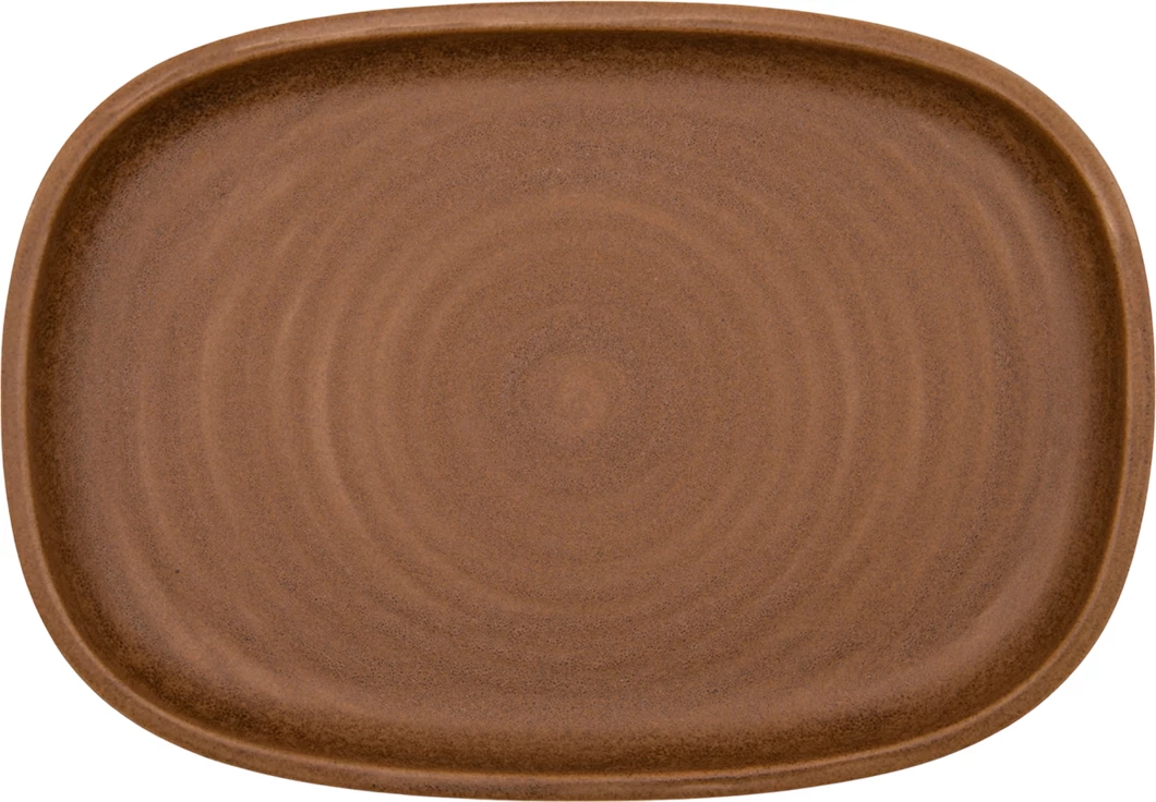RAK Ease Selva ovalt fad brun, 23 x 15 x H3 cm