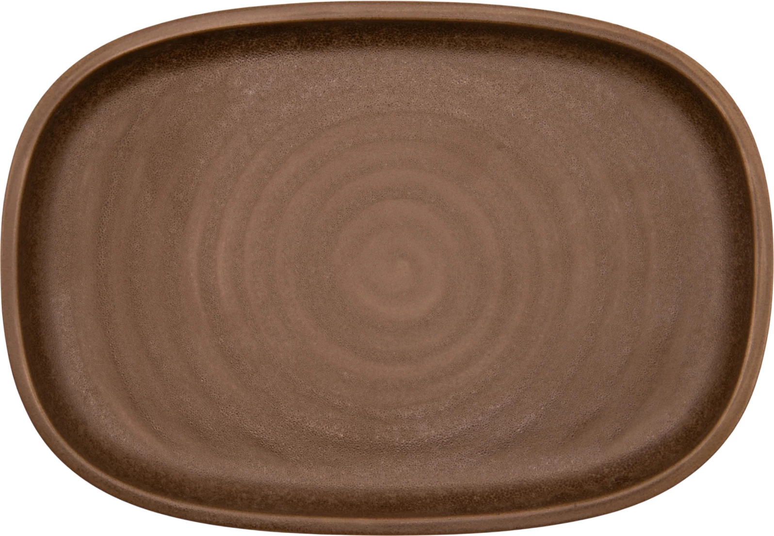 RAK Ease Selva ovalt fad, mørkebrun, 30 x 20 x H2,5 cm