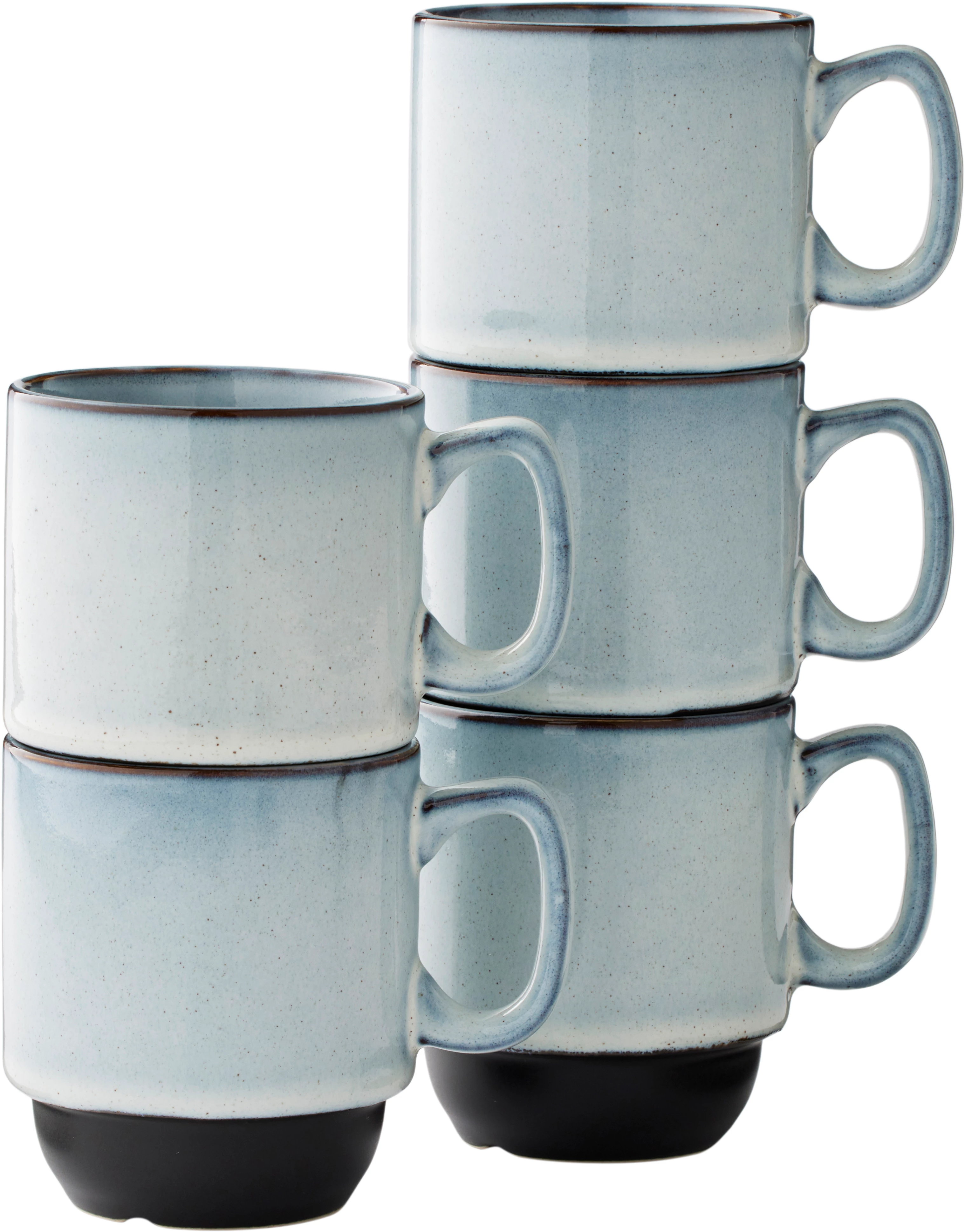 Mugs stabelbart krus, sand/grå, 26 cl