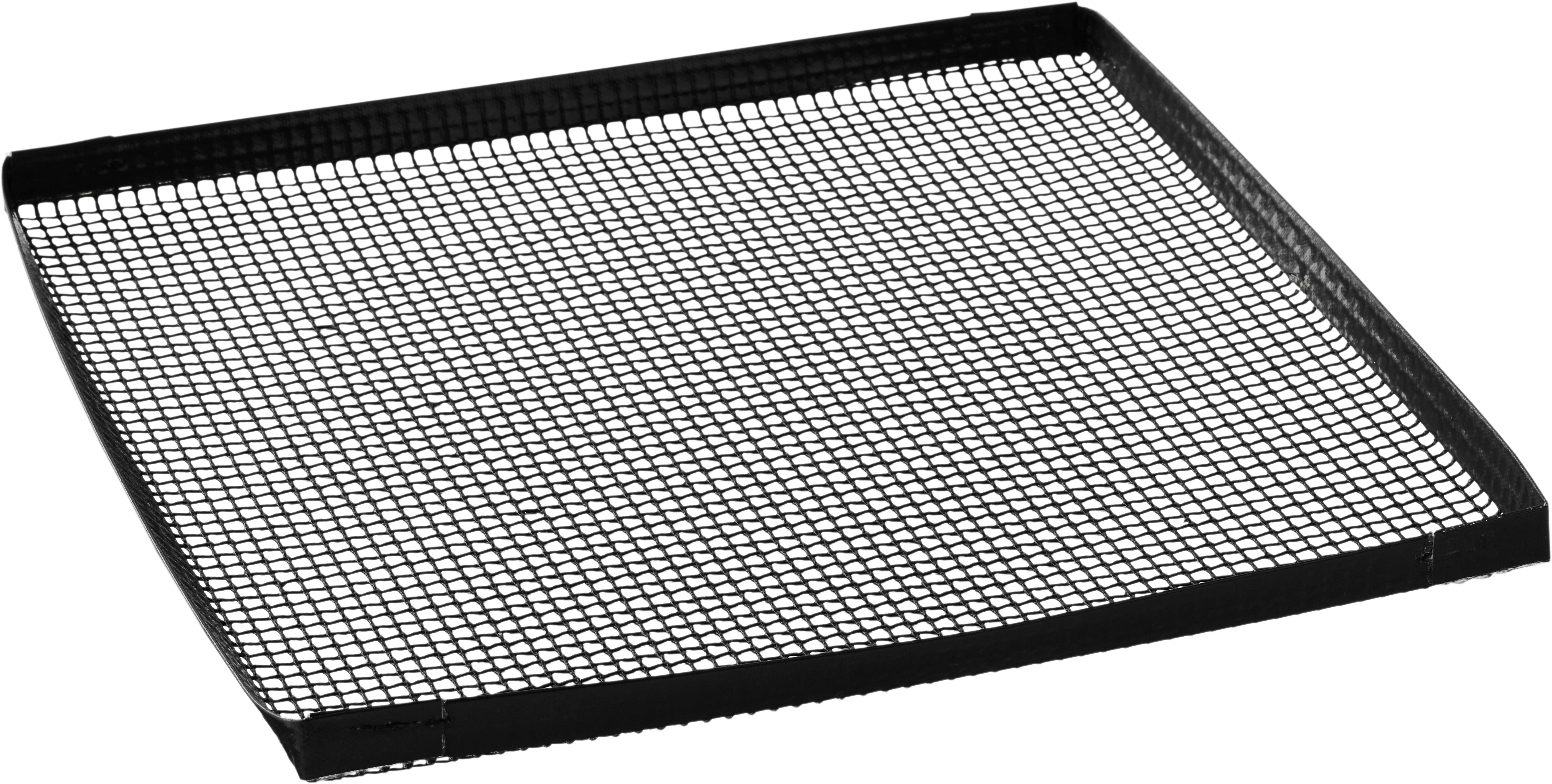 Teflonbakke med trådnet 28 x 28 x 1,3 cm