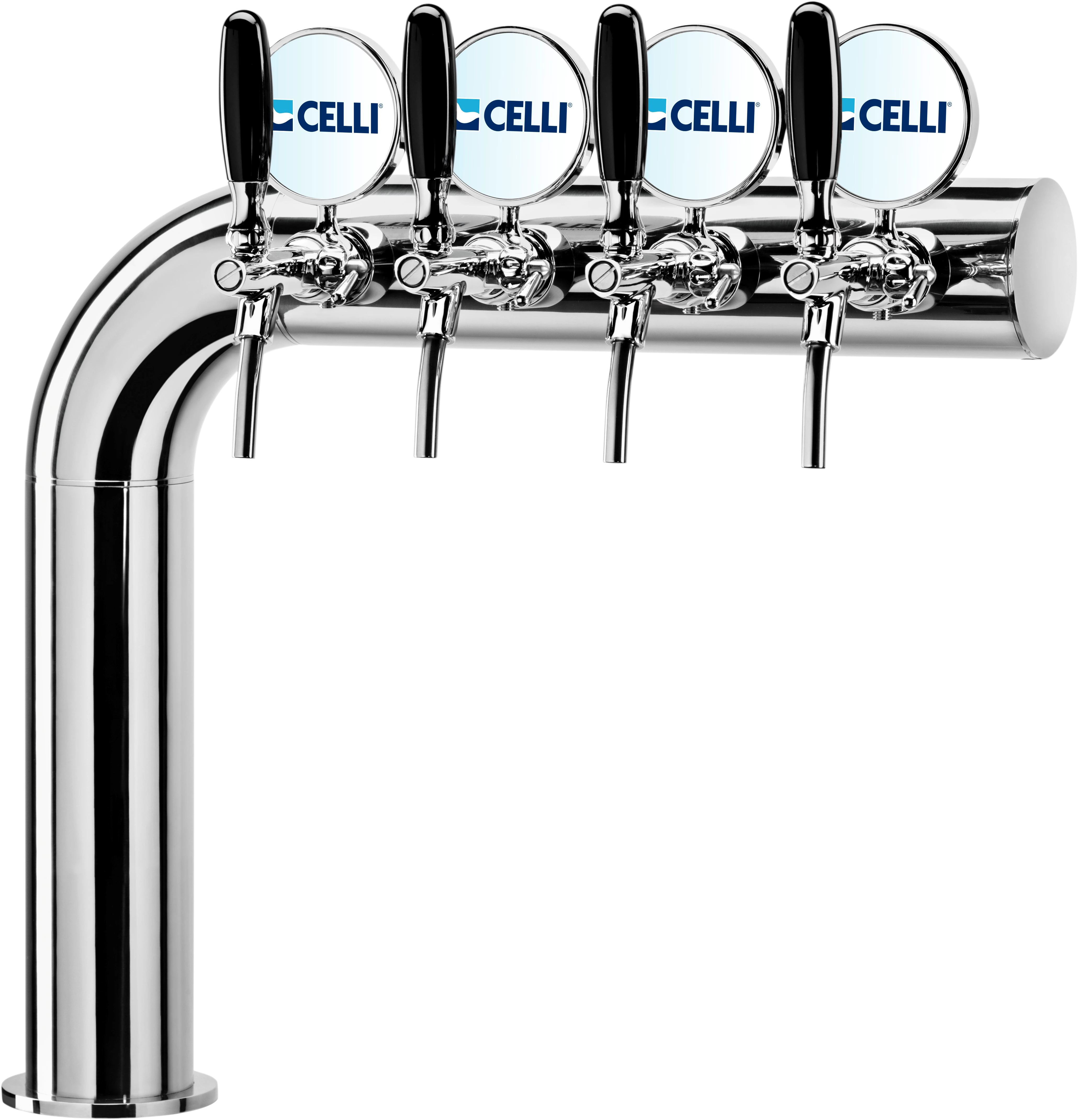 Celli Azur Flag Shaped 4-vejs tappehane, venstre