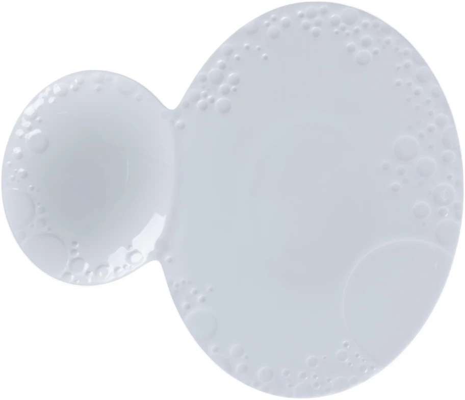 RAK Feelings oval tallerken, dobbelt, 22 x 25,5 cm