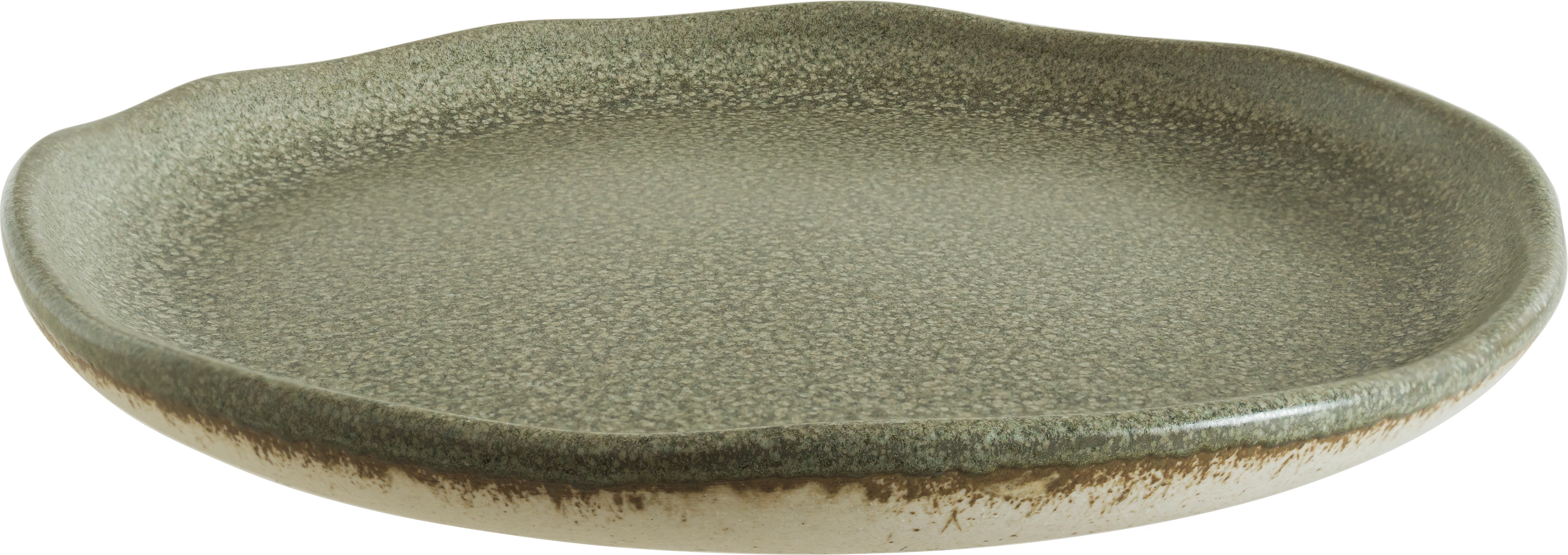 Bonna Adelfa flad tallerken, grøn, ø25 cm