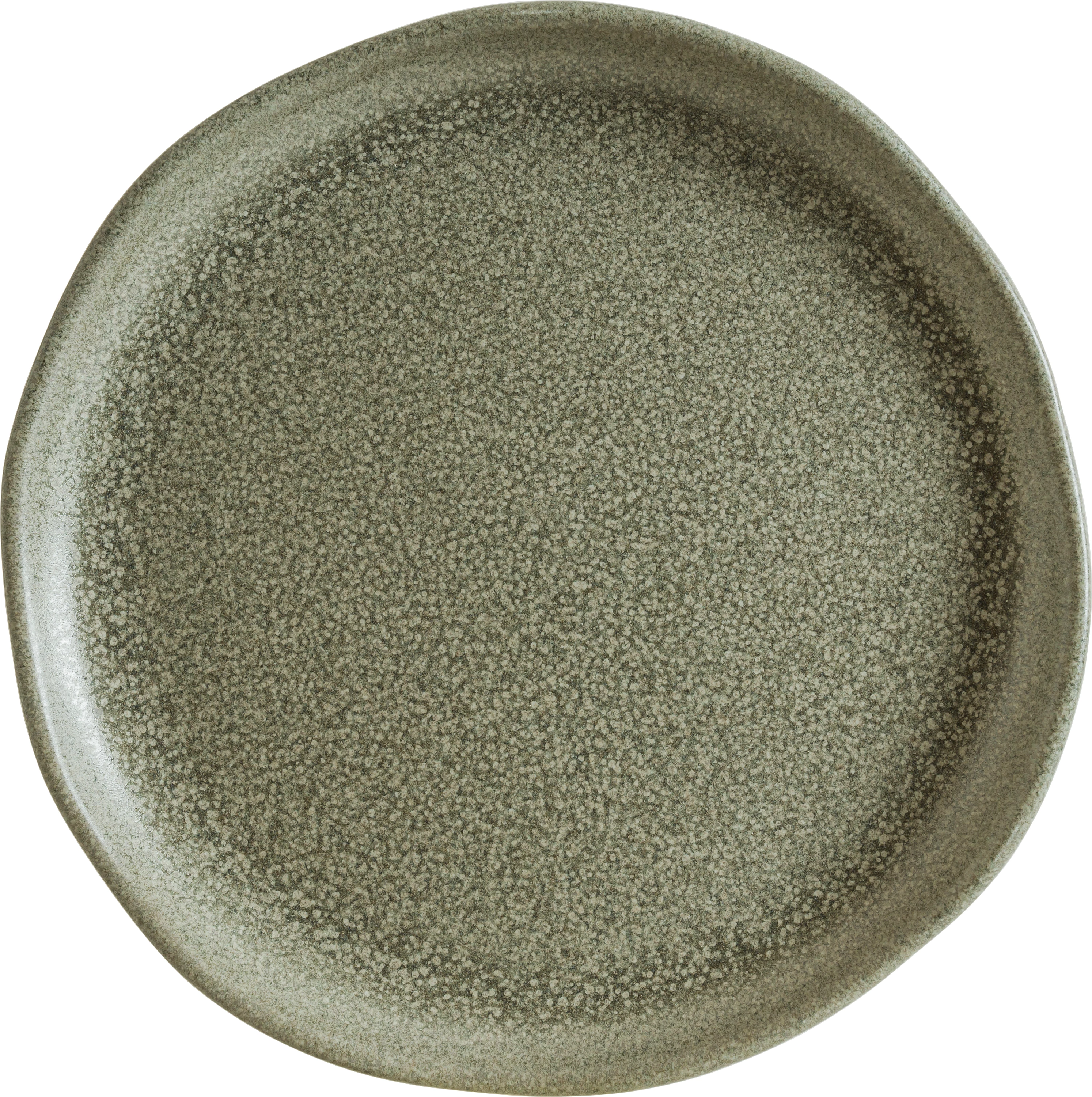 Bonna Adelfa flad tallerken, grøn, ø25 cm