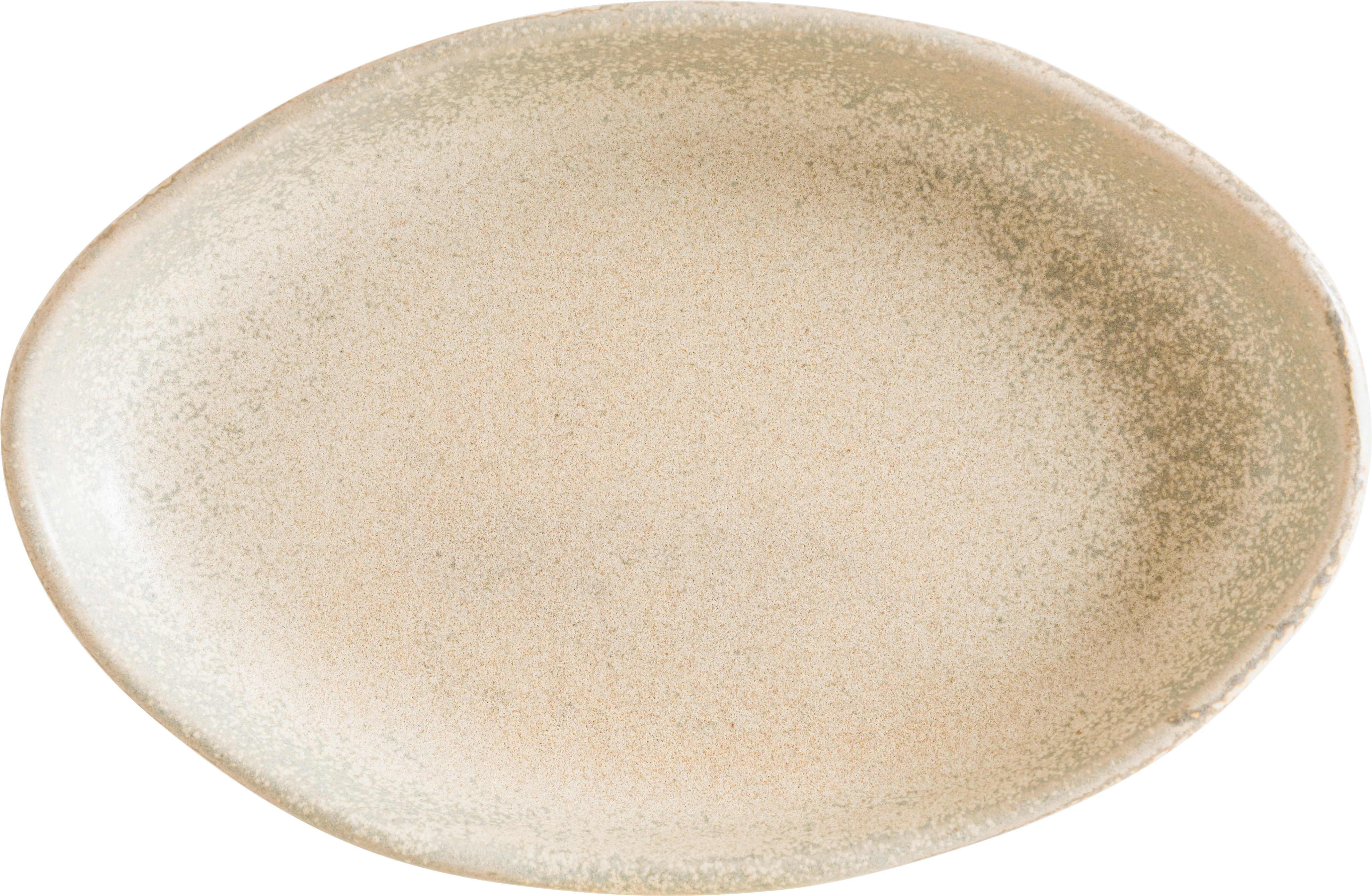 Bonna Sahara oval tallerken, sand, 24 x 16 cm