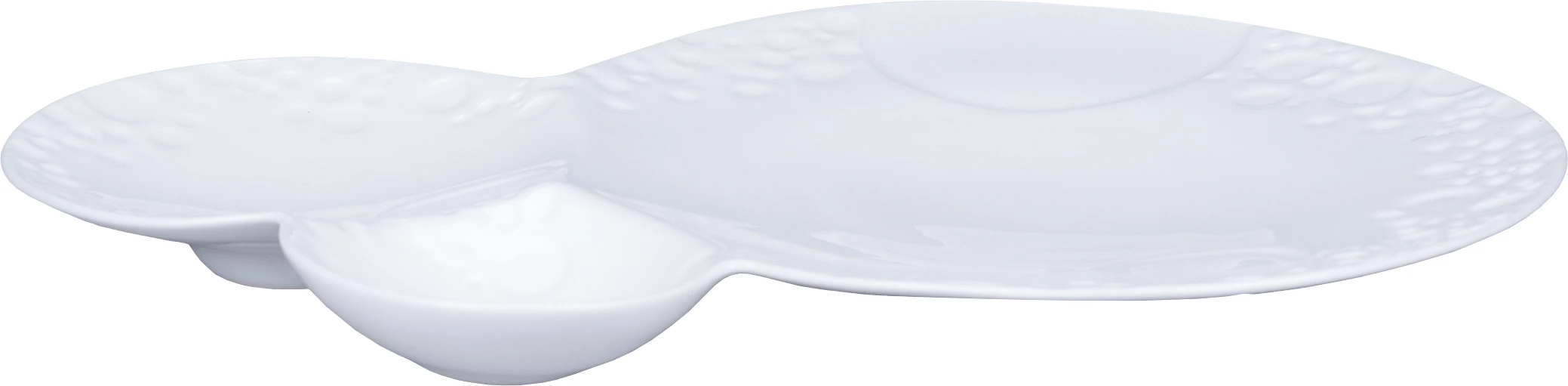 RAK Feelings oval tallerken, trippel, 29 x 25 cm