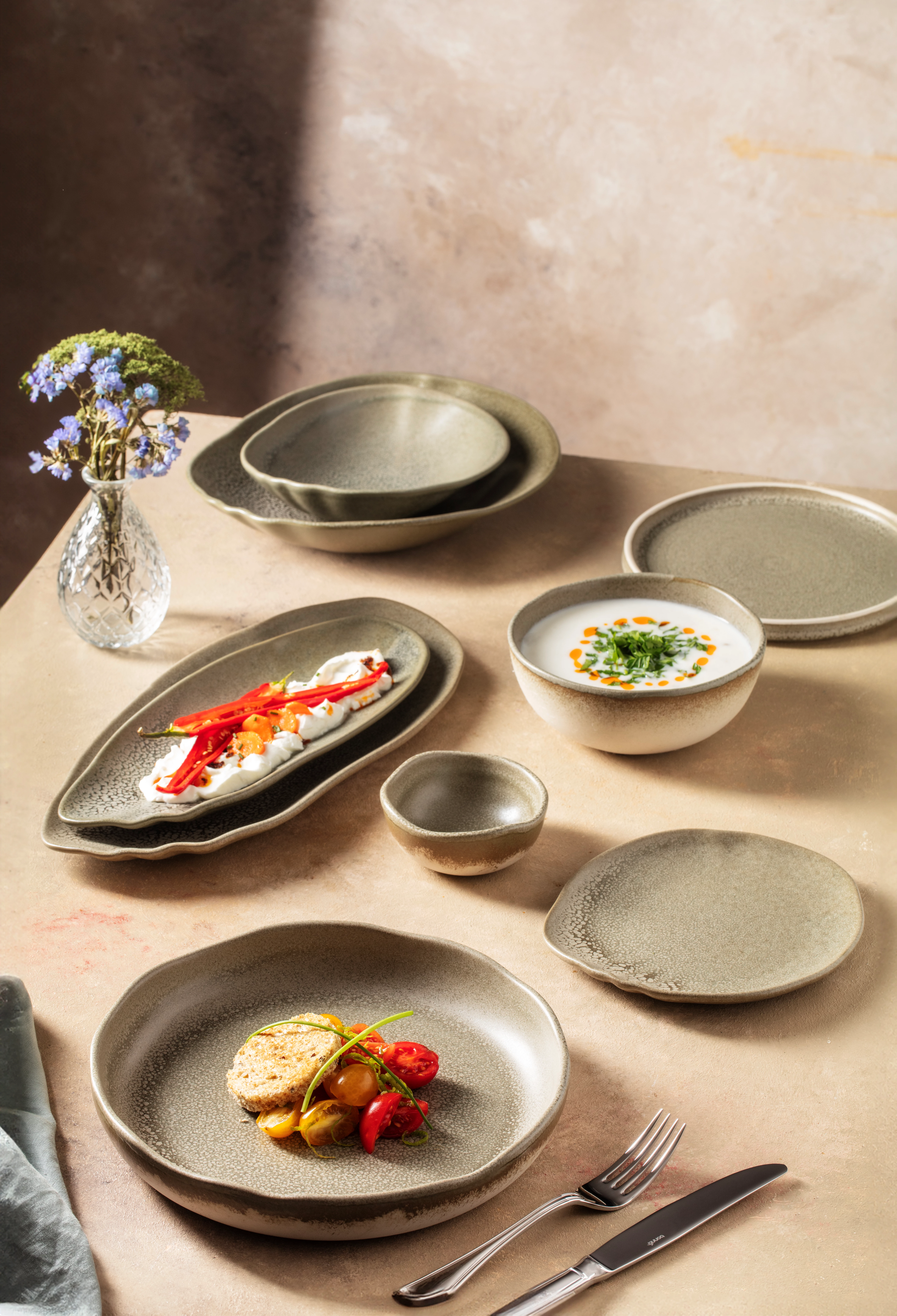 Bonna Adelfa skål, grøn, 18 cl, 14x12 cm