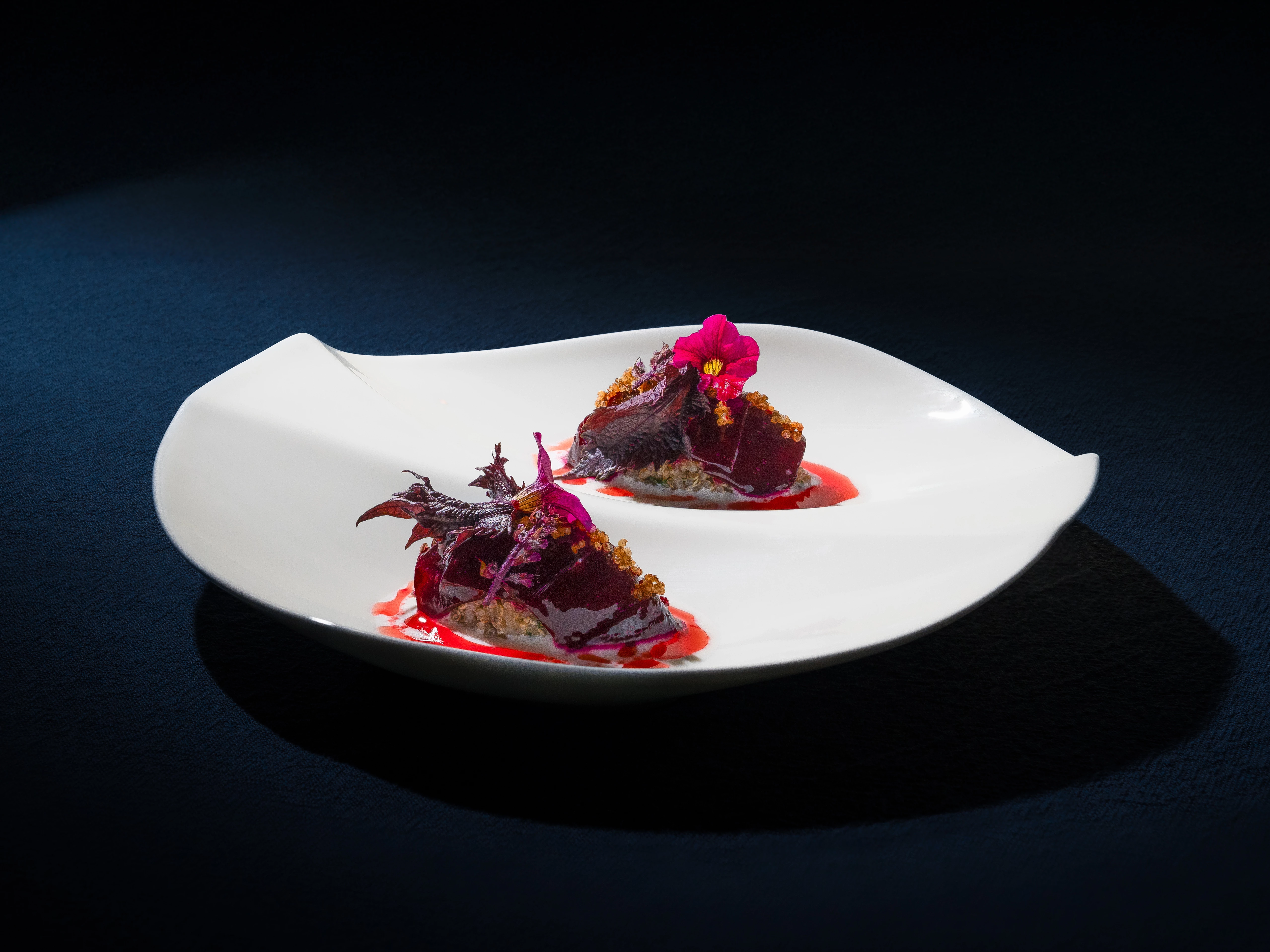 RAK Feelings gourmettallerken med to zoner, ø25 cm