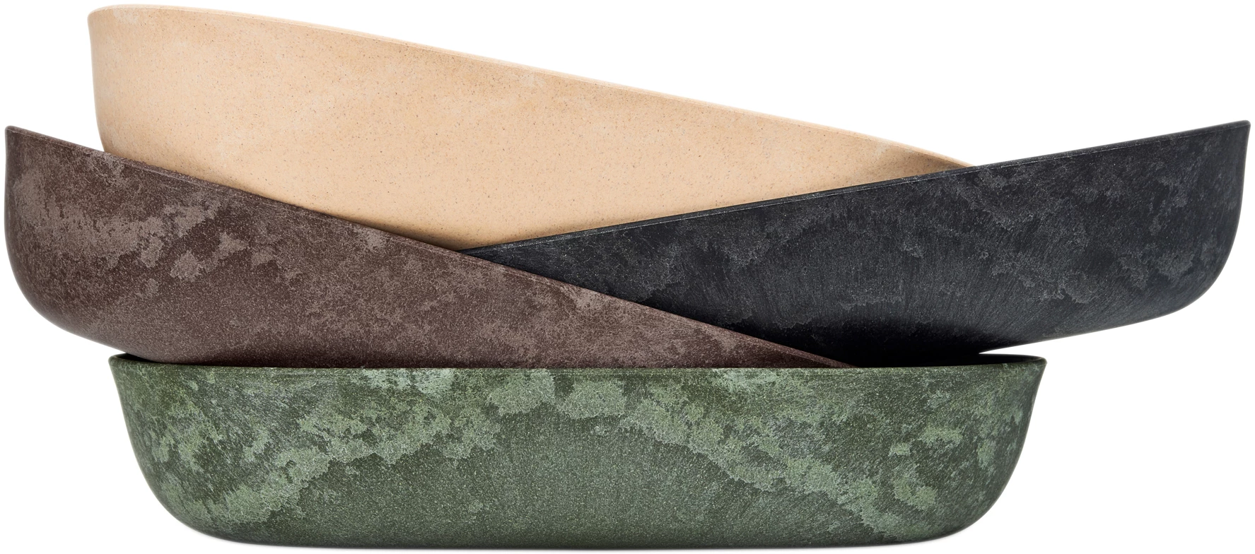 Luups ovalt fad, sort, 35 x 19 cm