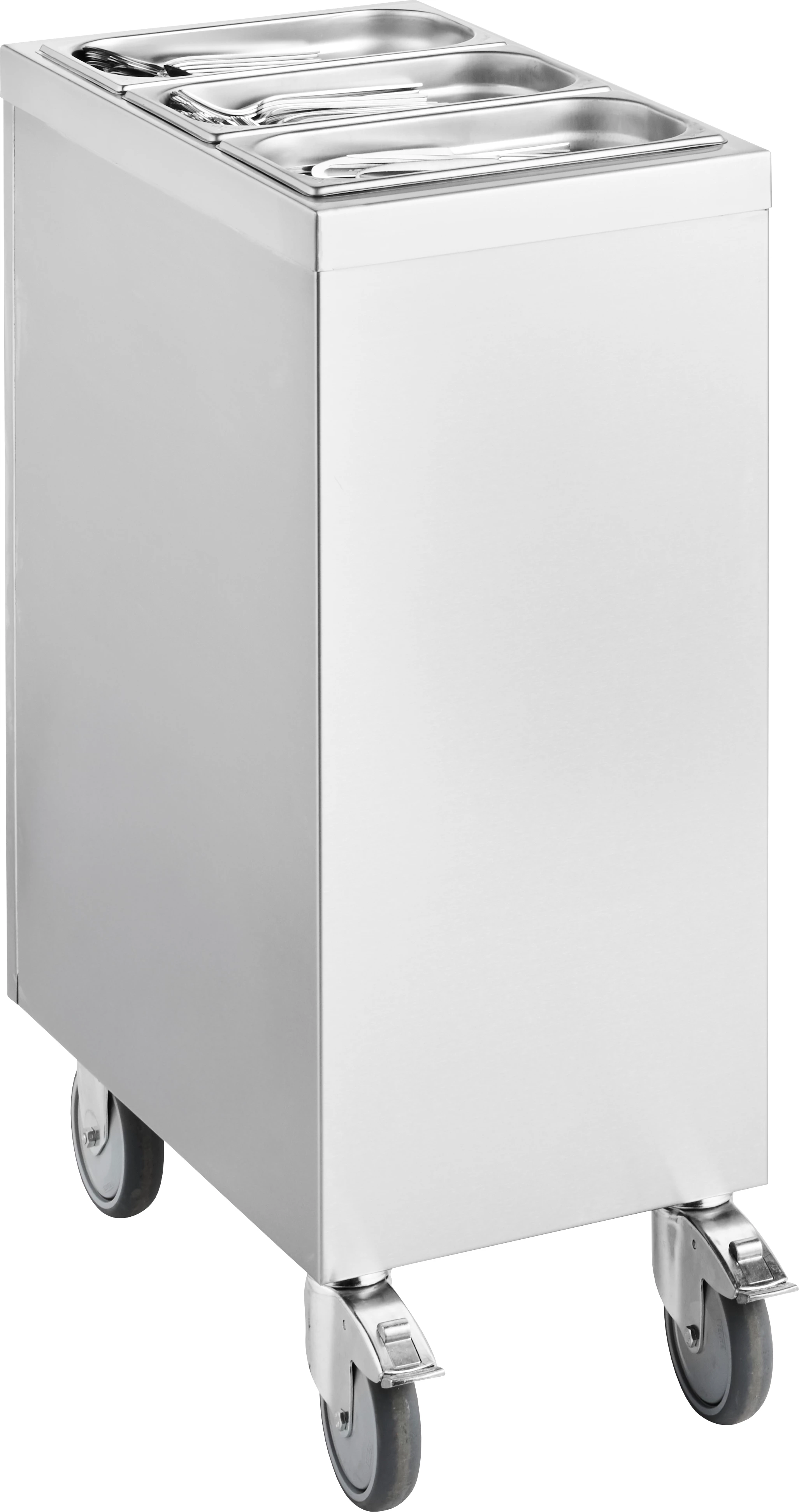 Mist bestikvogn til 3 x 1/3 GN kantiner, 350 x 600 x H900 mm