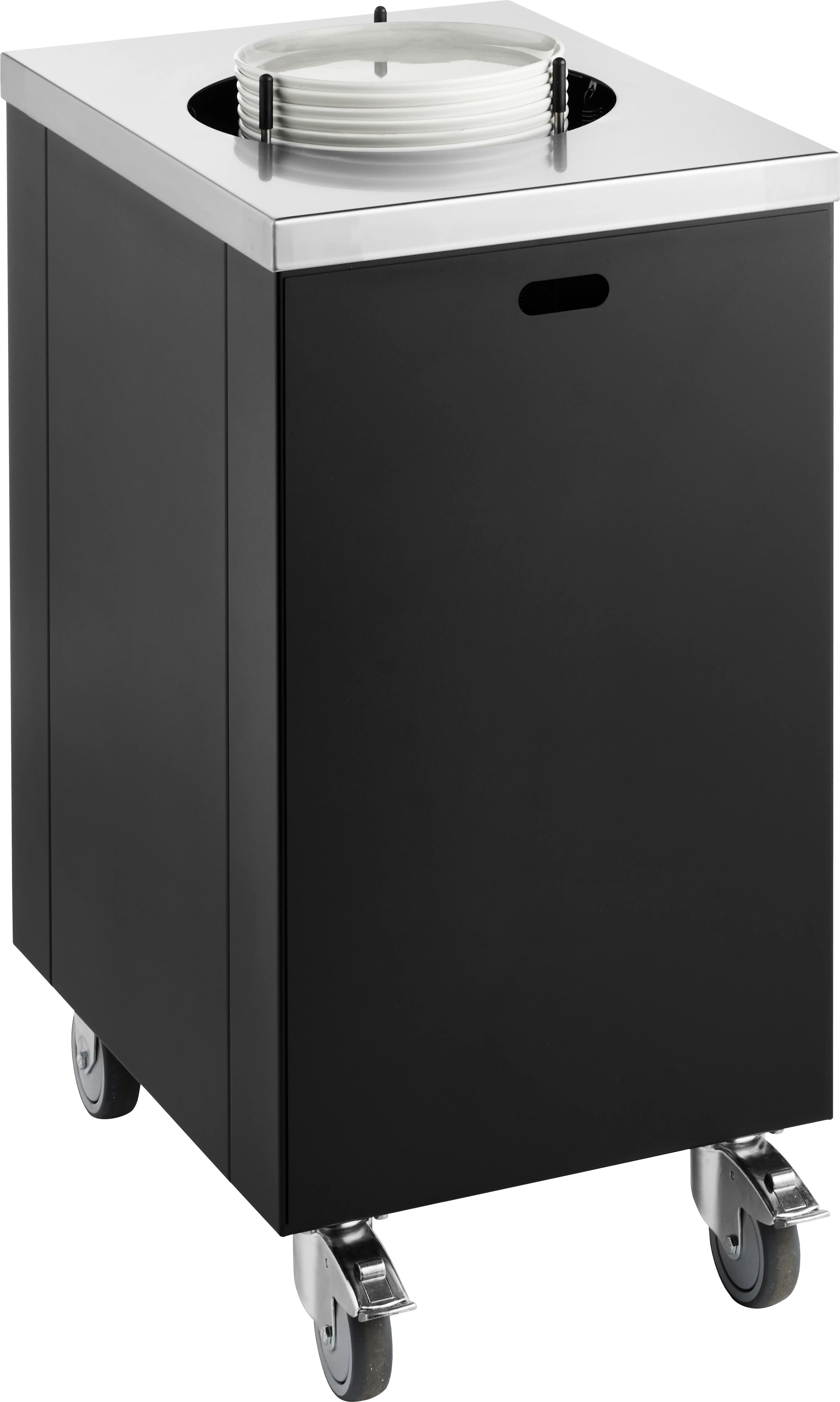 Mist tallerkendispenservogn, 1 rør, maks ø320 mm