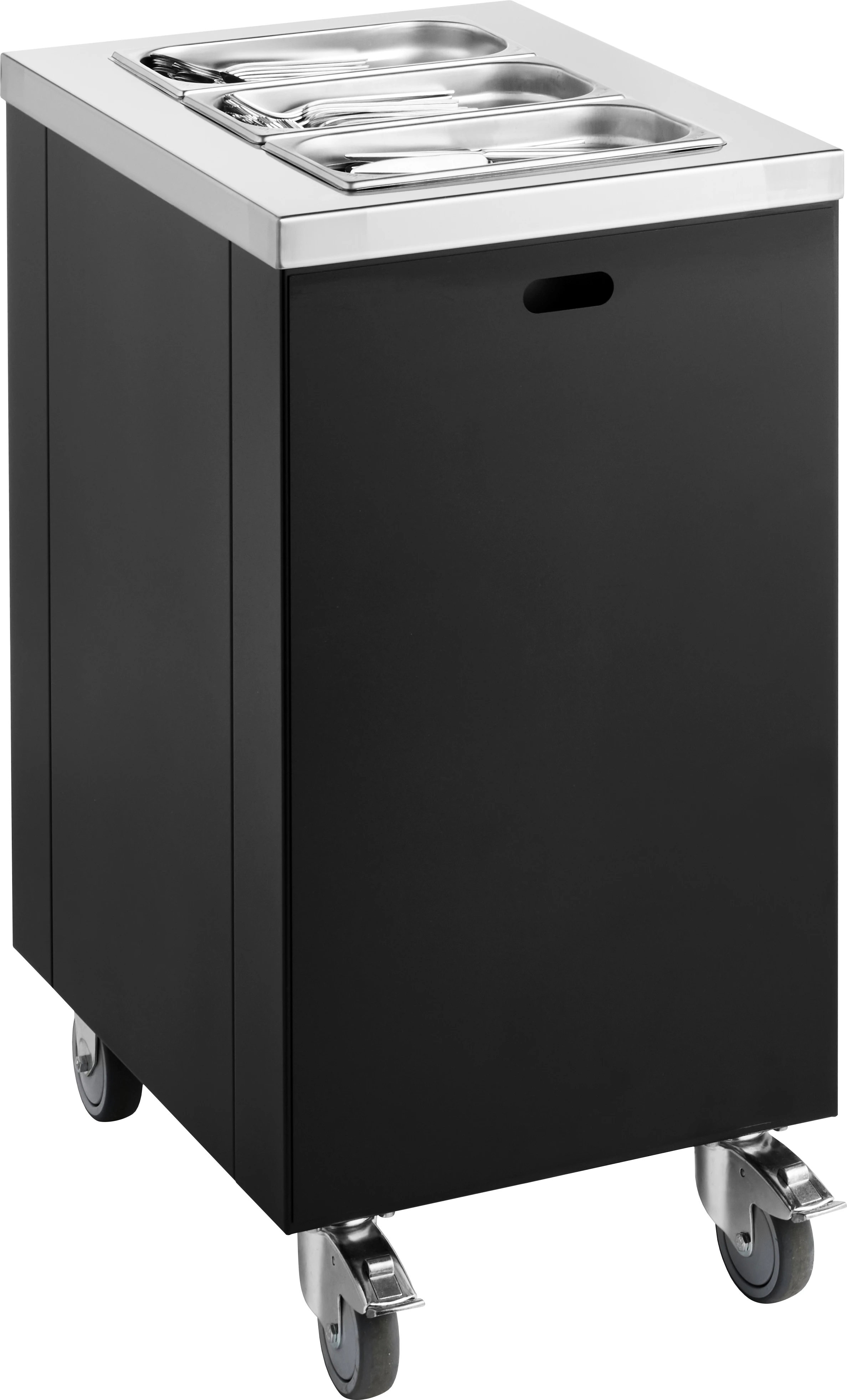 Mist bestikvogn til 3 x 1/3 GN kantiner, 470 x 640 x H900 mm