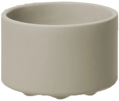 Lübech Living Wave skål, lysebrun, ø7,5 cm