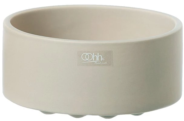 Lübech Living Wave skål, lysebrun, ø12 cm