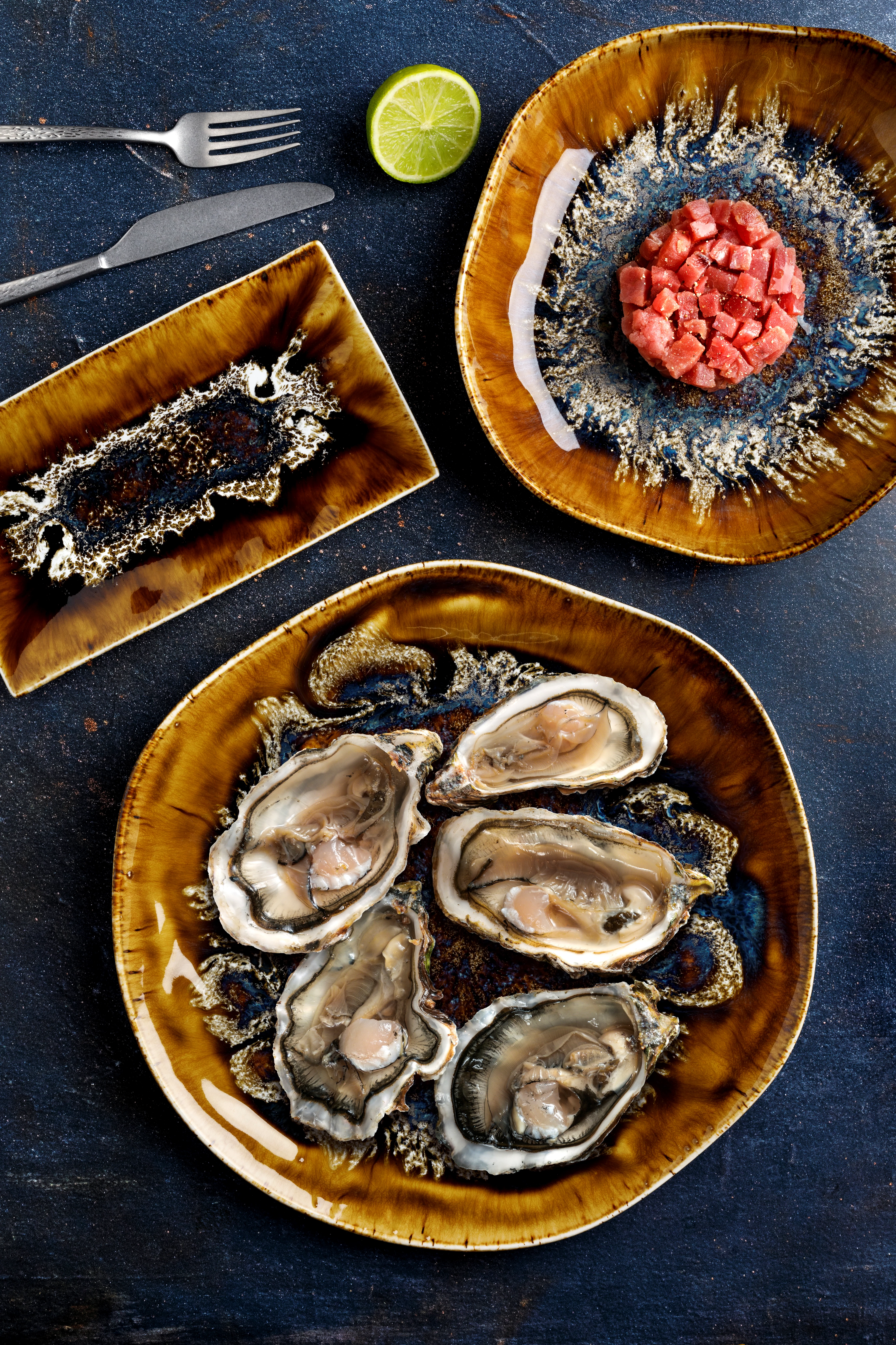 Tognana Reef Oyster gourmetskål, brun, ø24 x H4,8 cm