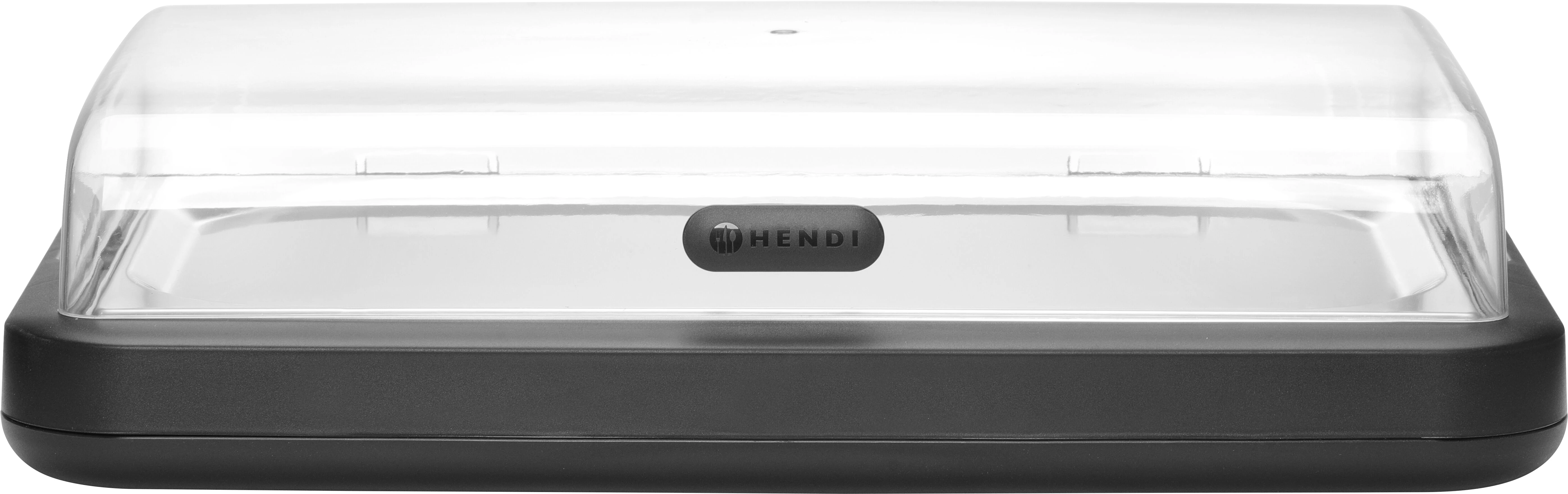Hendi Uniq køleplade med låg, sort
