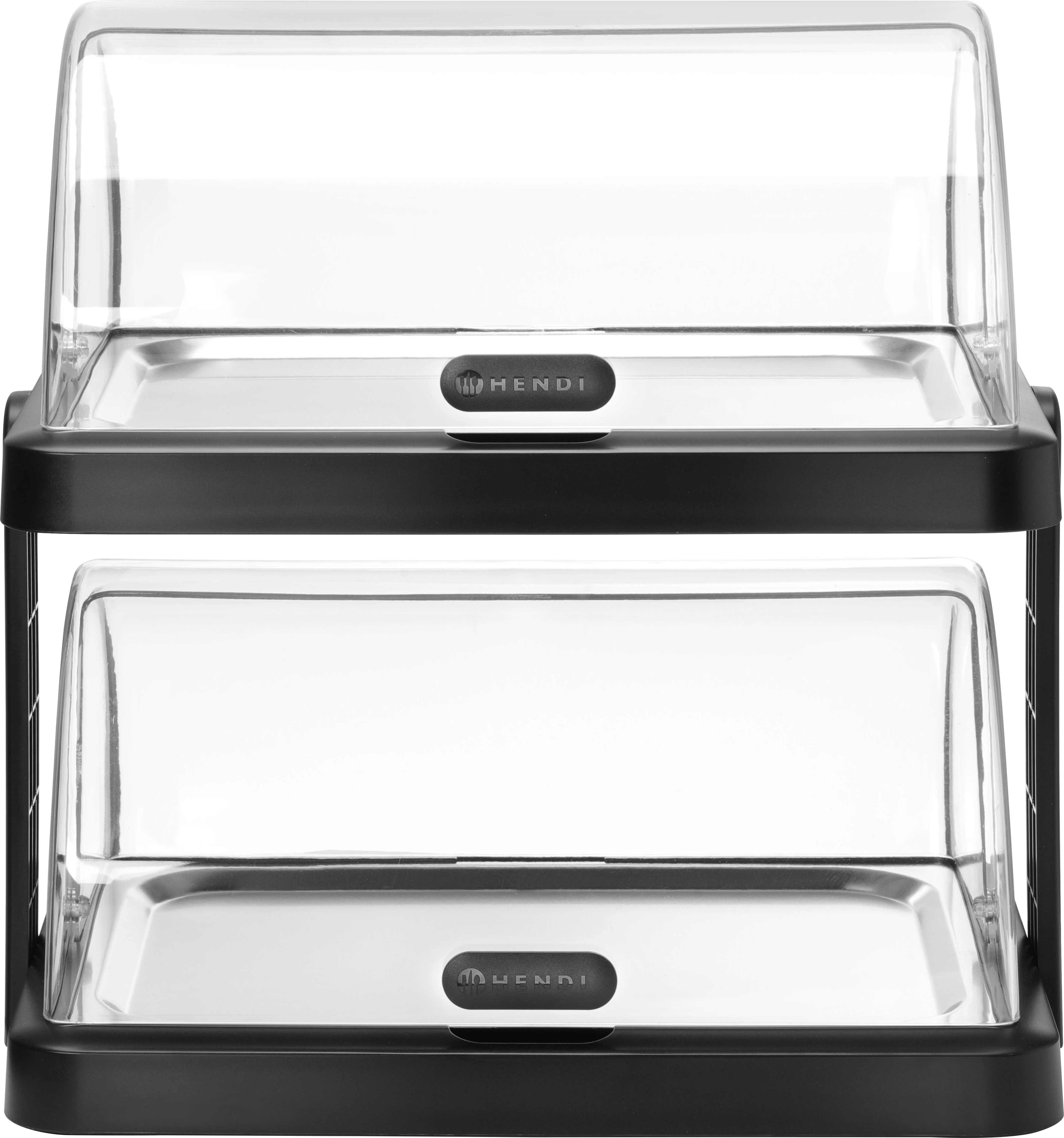 Hendi Uniq dobbelt køleplade med rullelåg, sort