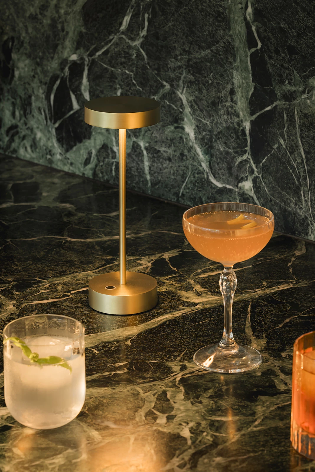 Qoozii Ibiza minilampe, guld, H24 cm