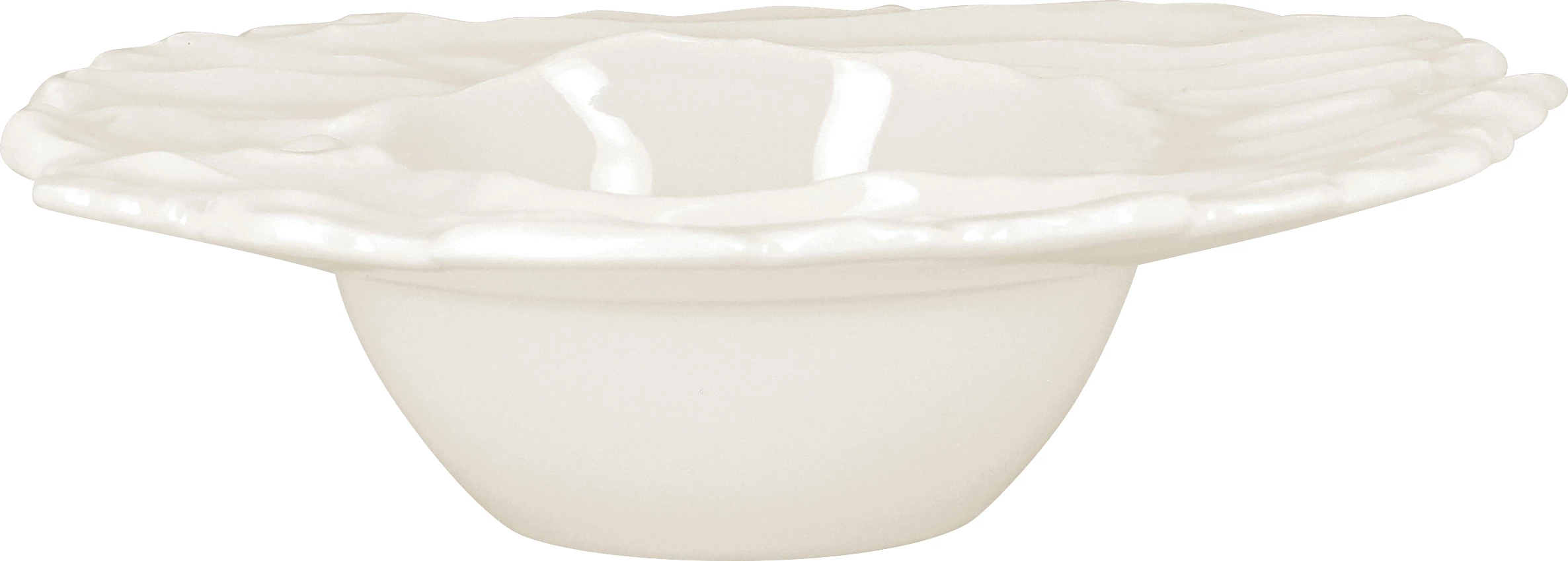 RAK Sketches dyb bølget tallerken med fane, 22 x 21 cm