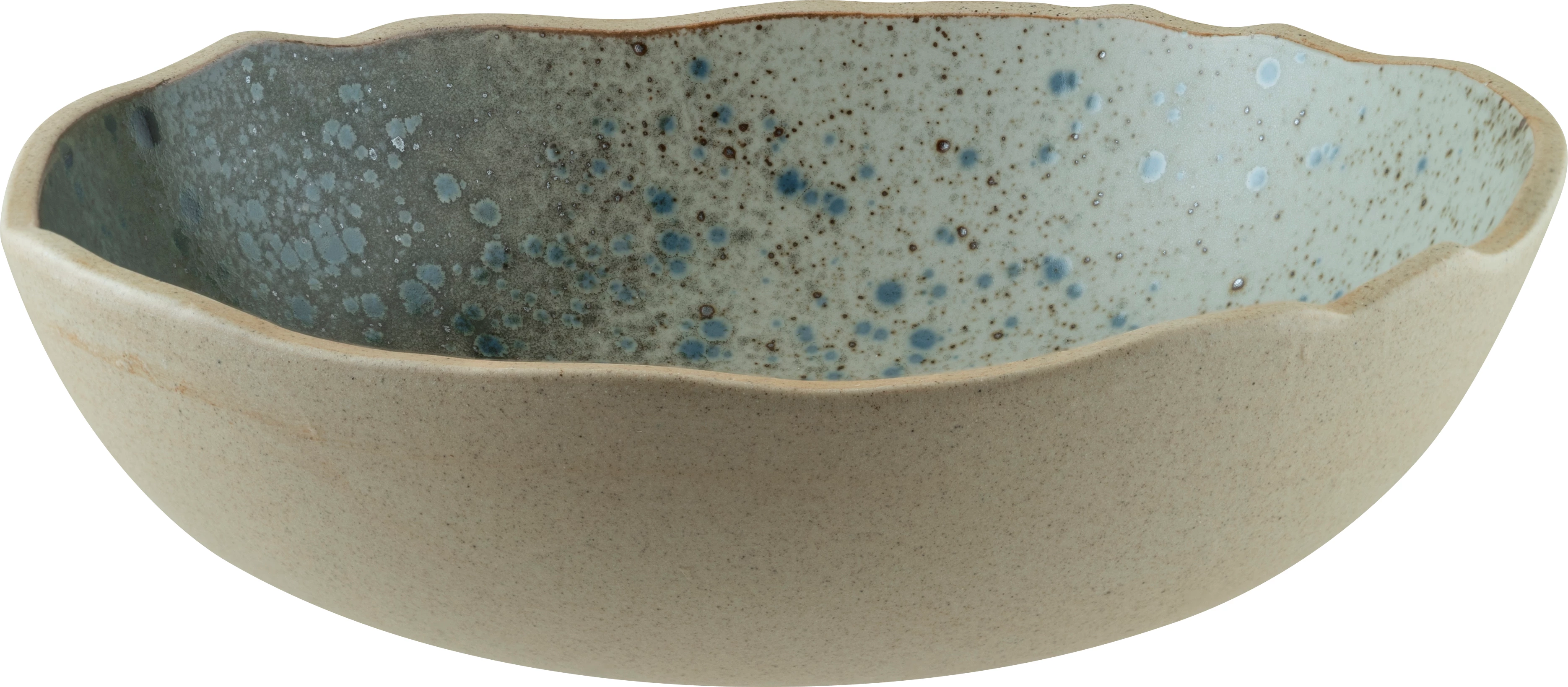 Bonna Gaia skål, grøn/nistret, ø21 cm