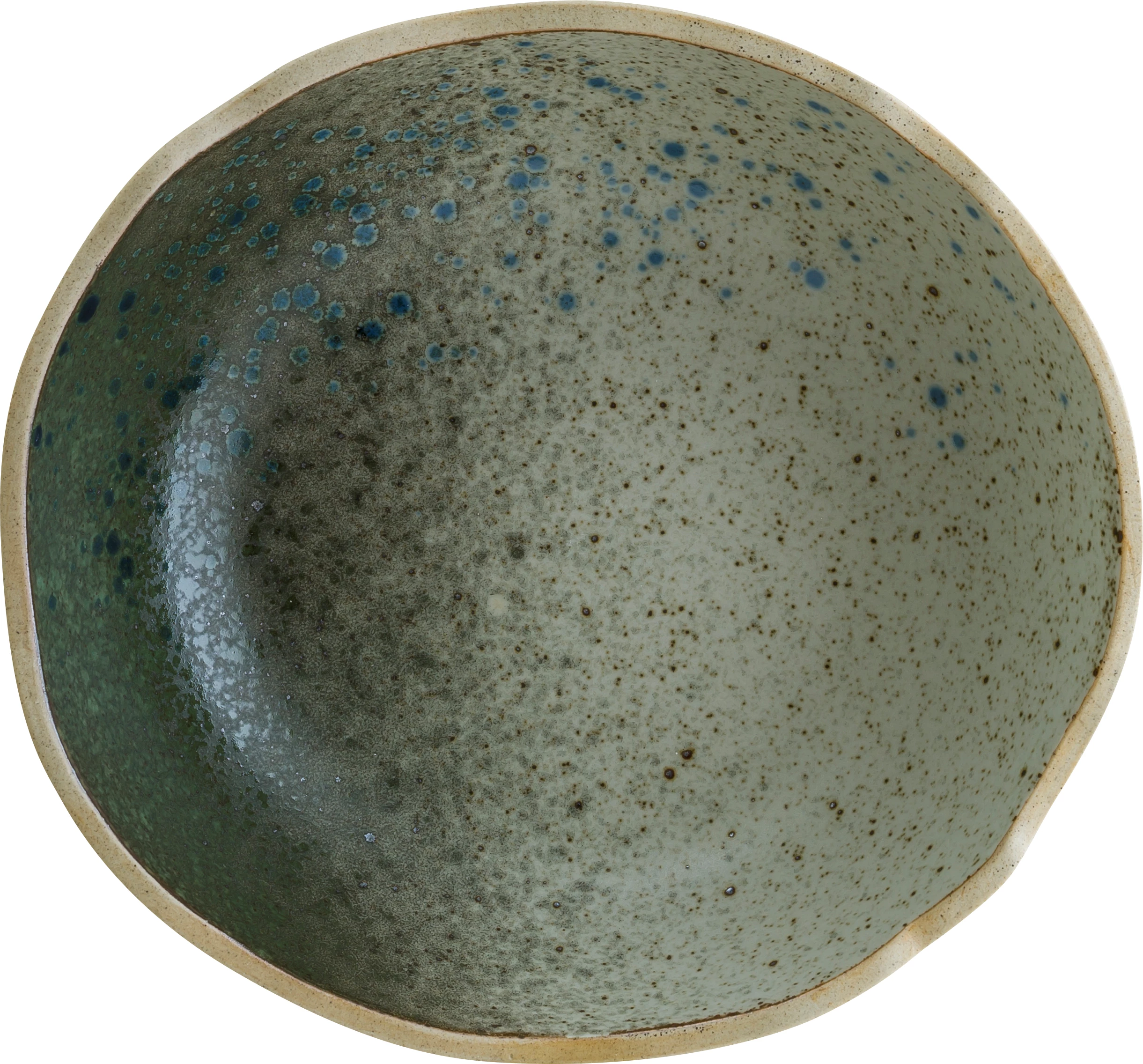 Bonna Gaia skål, grøn/nistret, ø21 cm