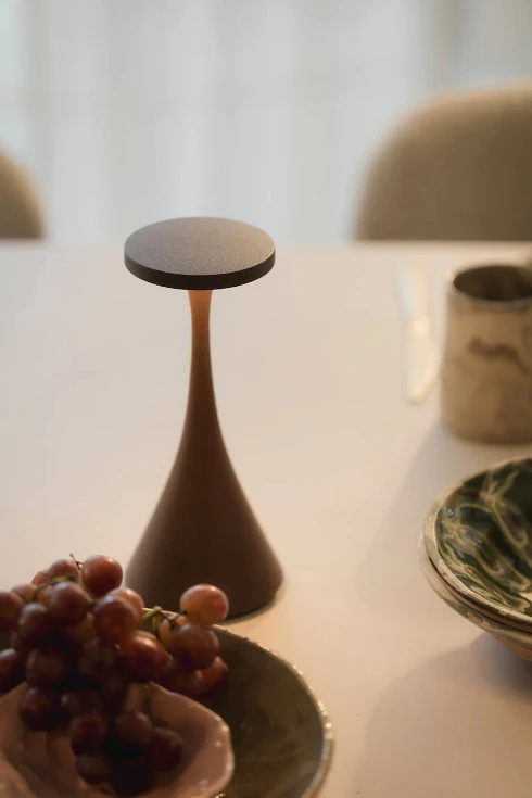 Qoozii Bora lampe, corten, H20 cm