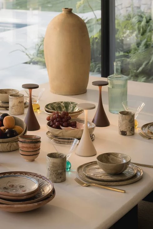 Qoozii Bora lampe, corten, H20 cm