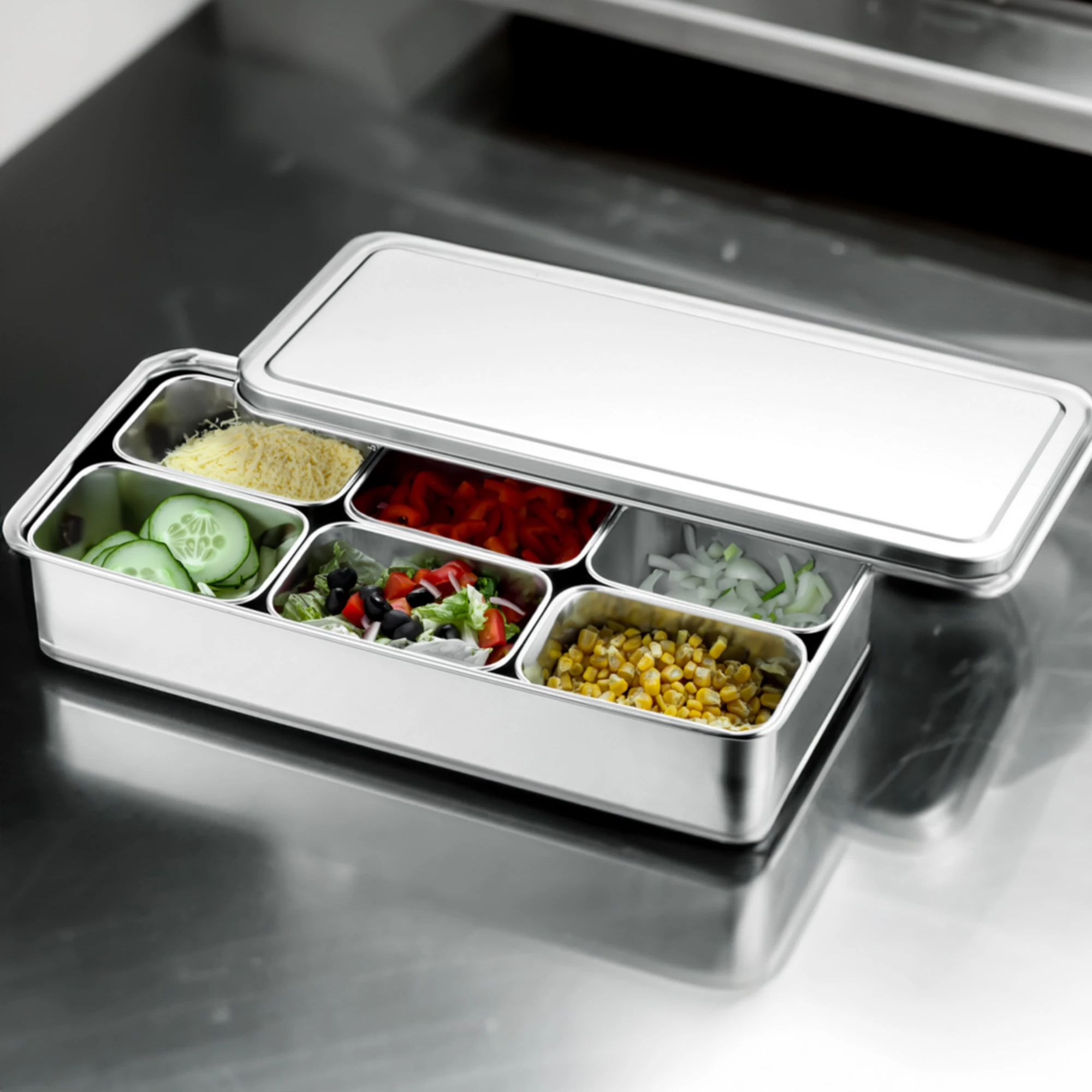 Louis Tellier garnitureboks med 6 beholdere