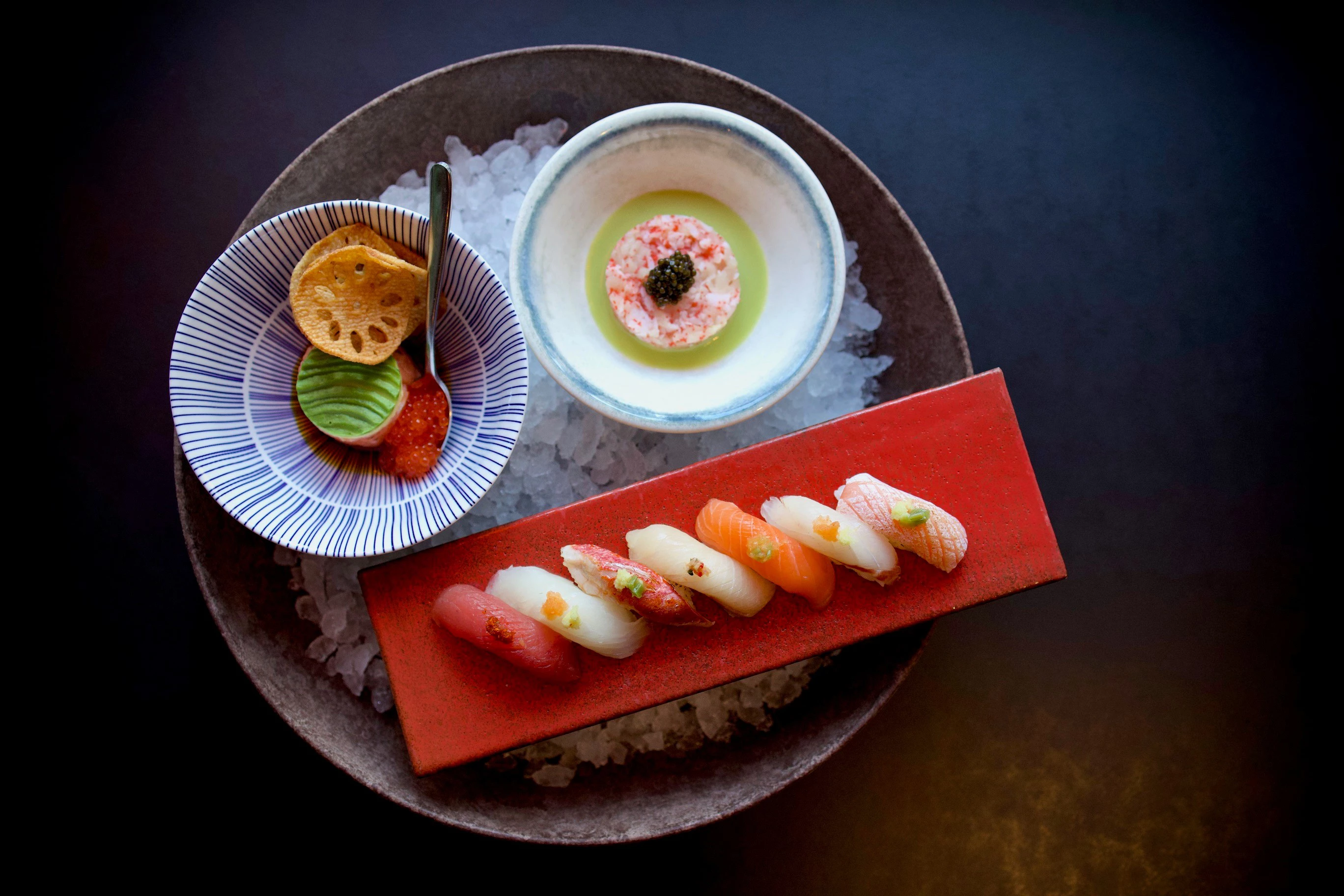 Porto skål, høj, hvid/blå, 60 cl, ø16 cm