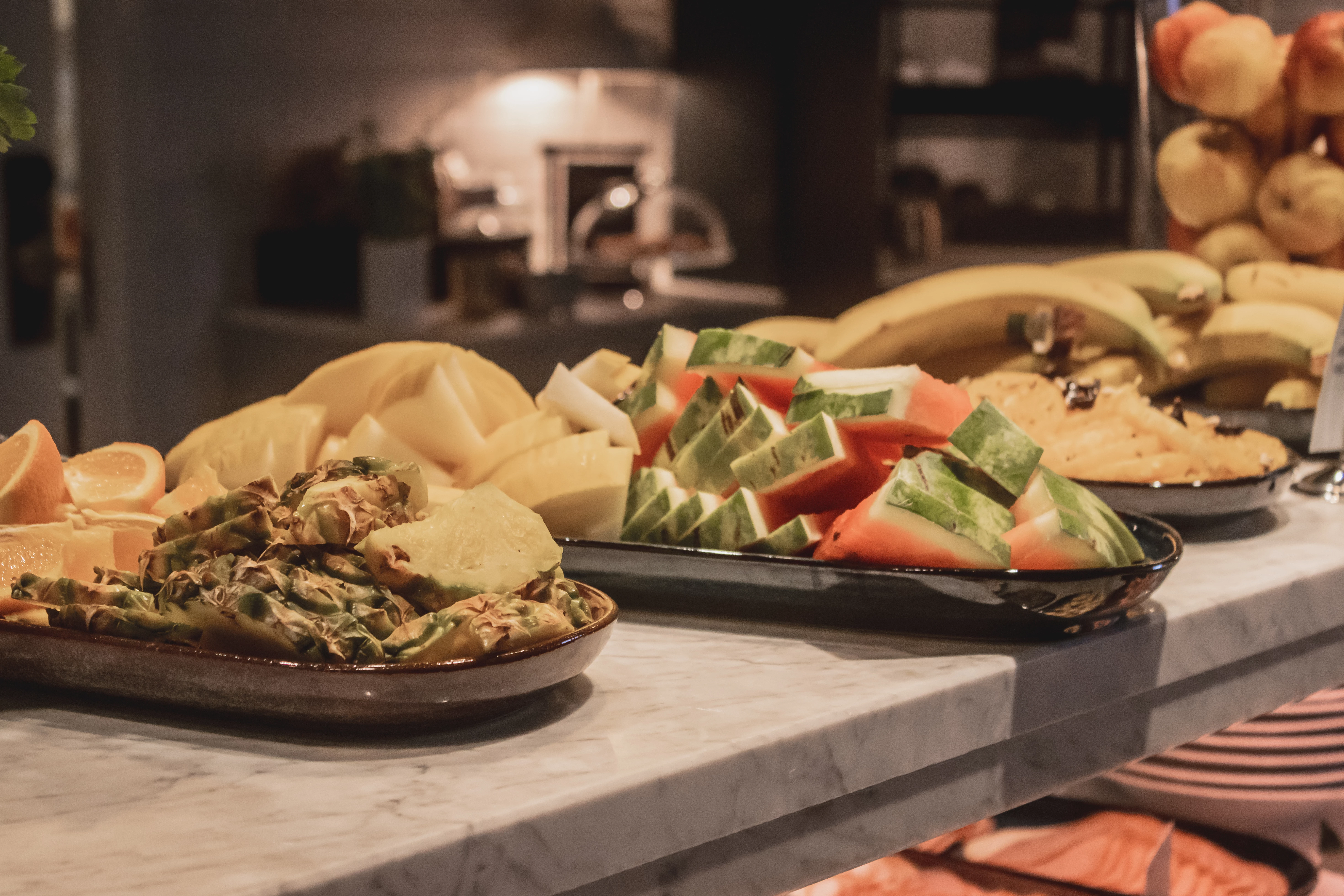 Bergqvist Portugal ovalt fad, blå, 45 x 15 cm