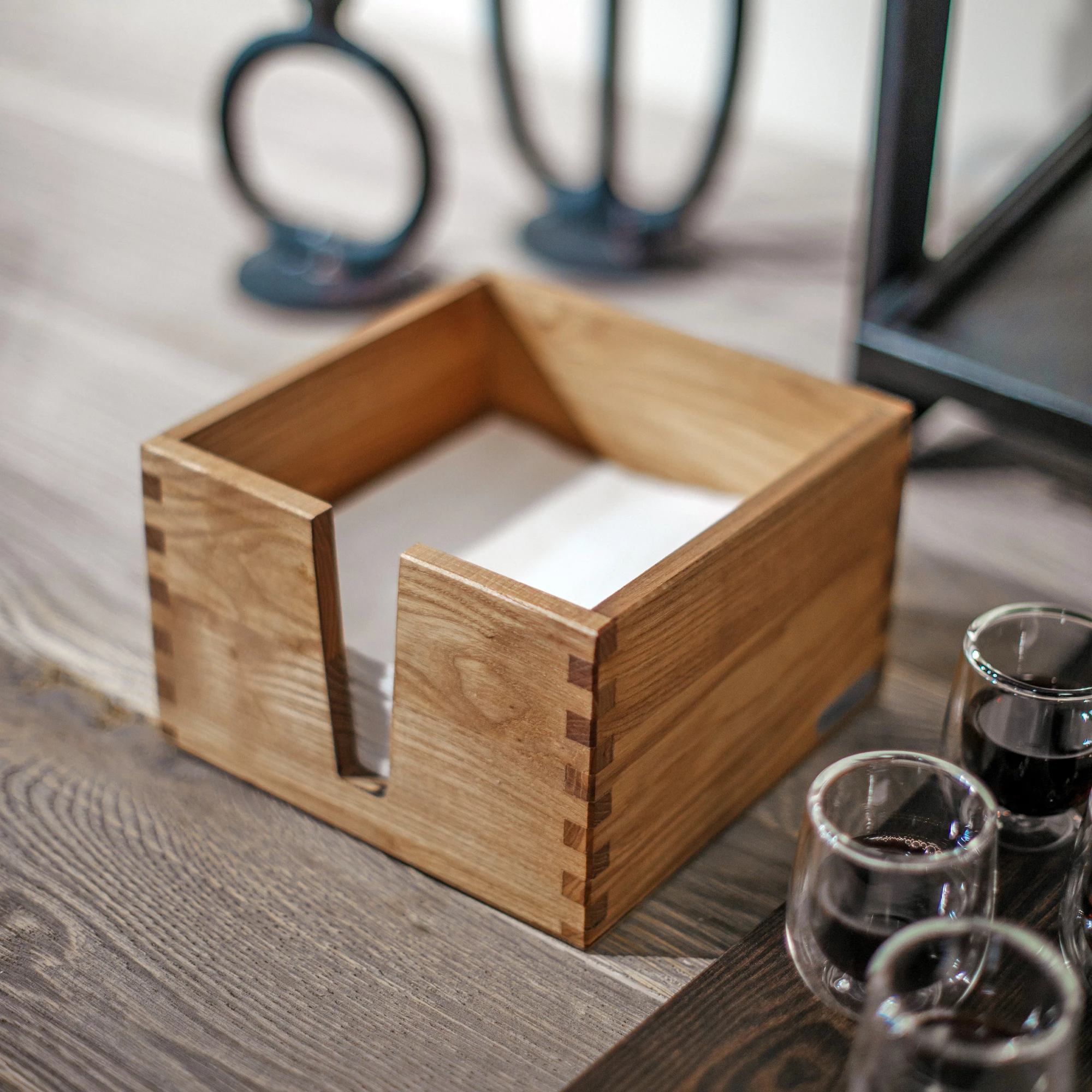 Forest servietholder, lys eg, 19 x 19 cm